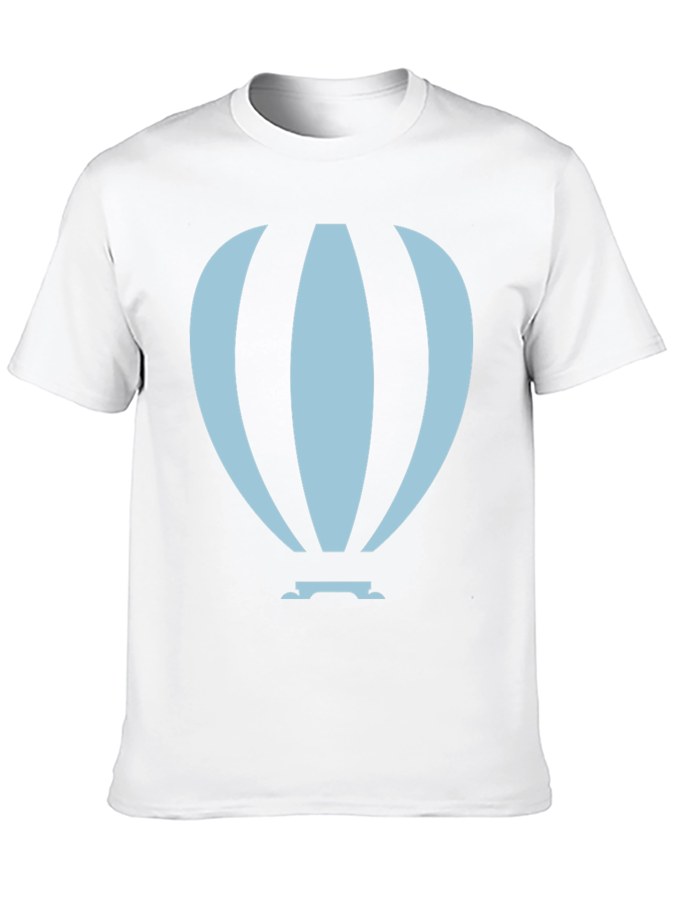 Black Hot Air Balloon Graphic Tee - Black Cotton Blend view 10