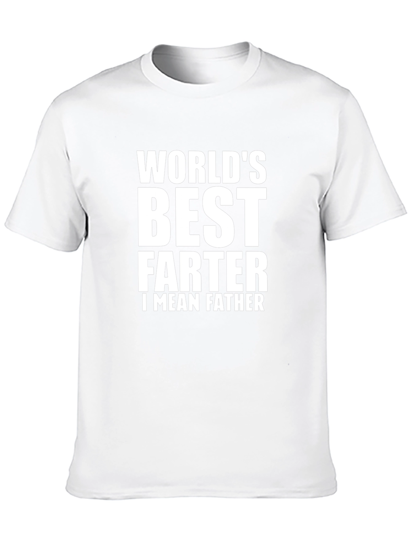 Black World's Best FARTER I MEAN FATHER Black T-Shirt view 10