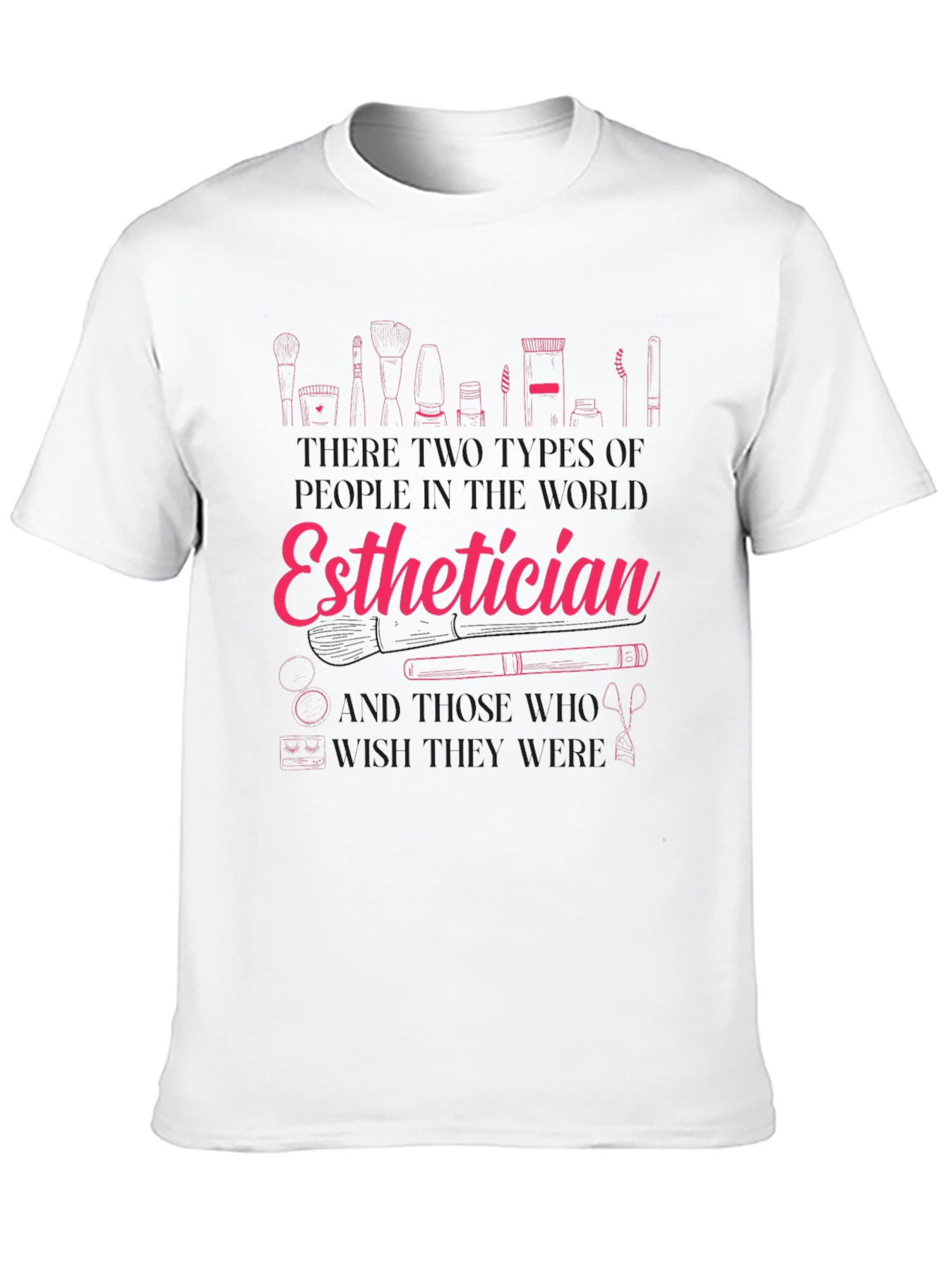 Black Esthetician T-Shirt:  Beauty Expert Apparel view 10