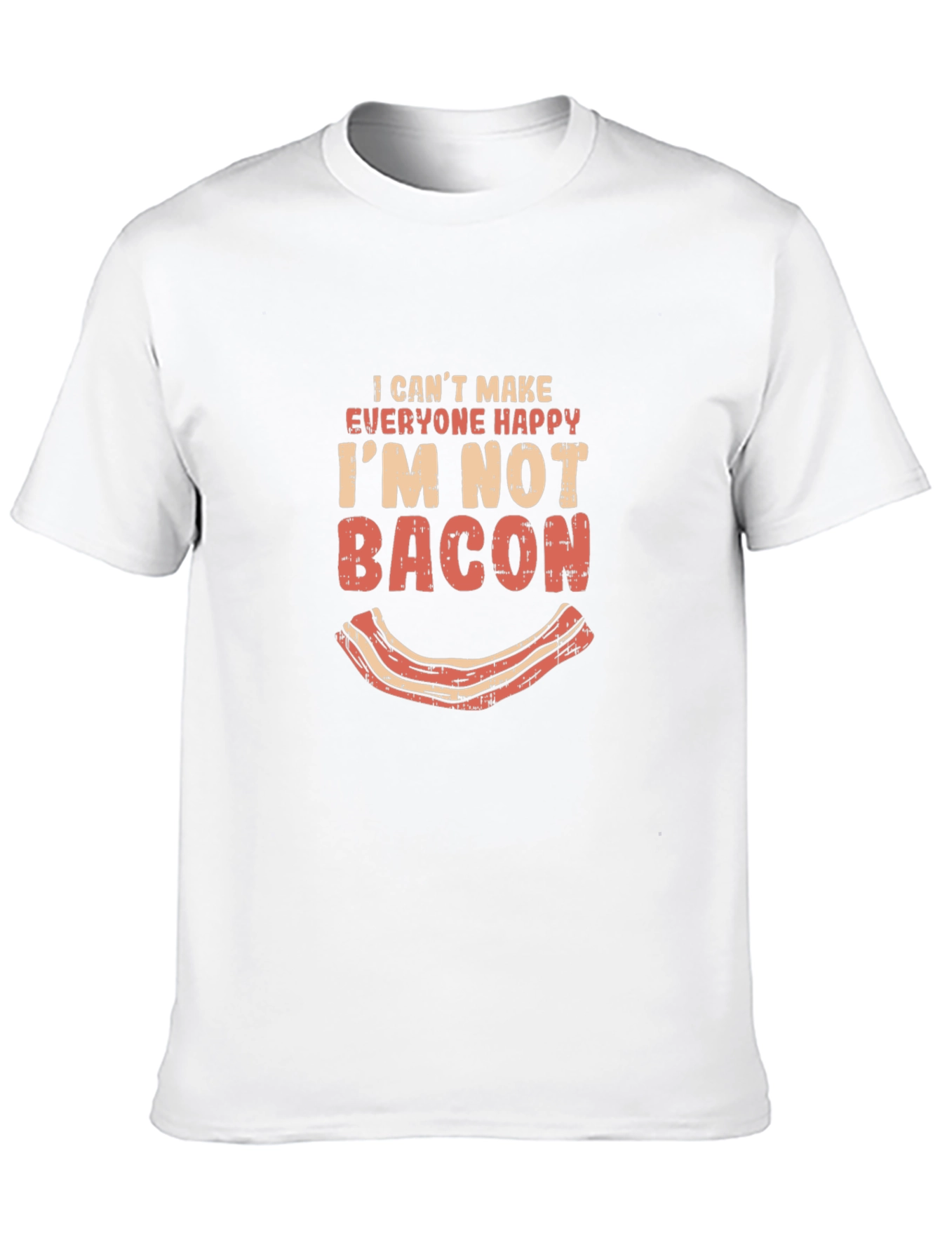 Black Funny Bacon Graphic T-Shirt - I Can't Make Everyone Happy view 10