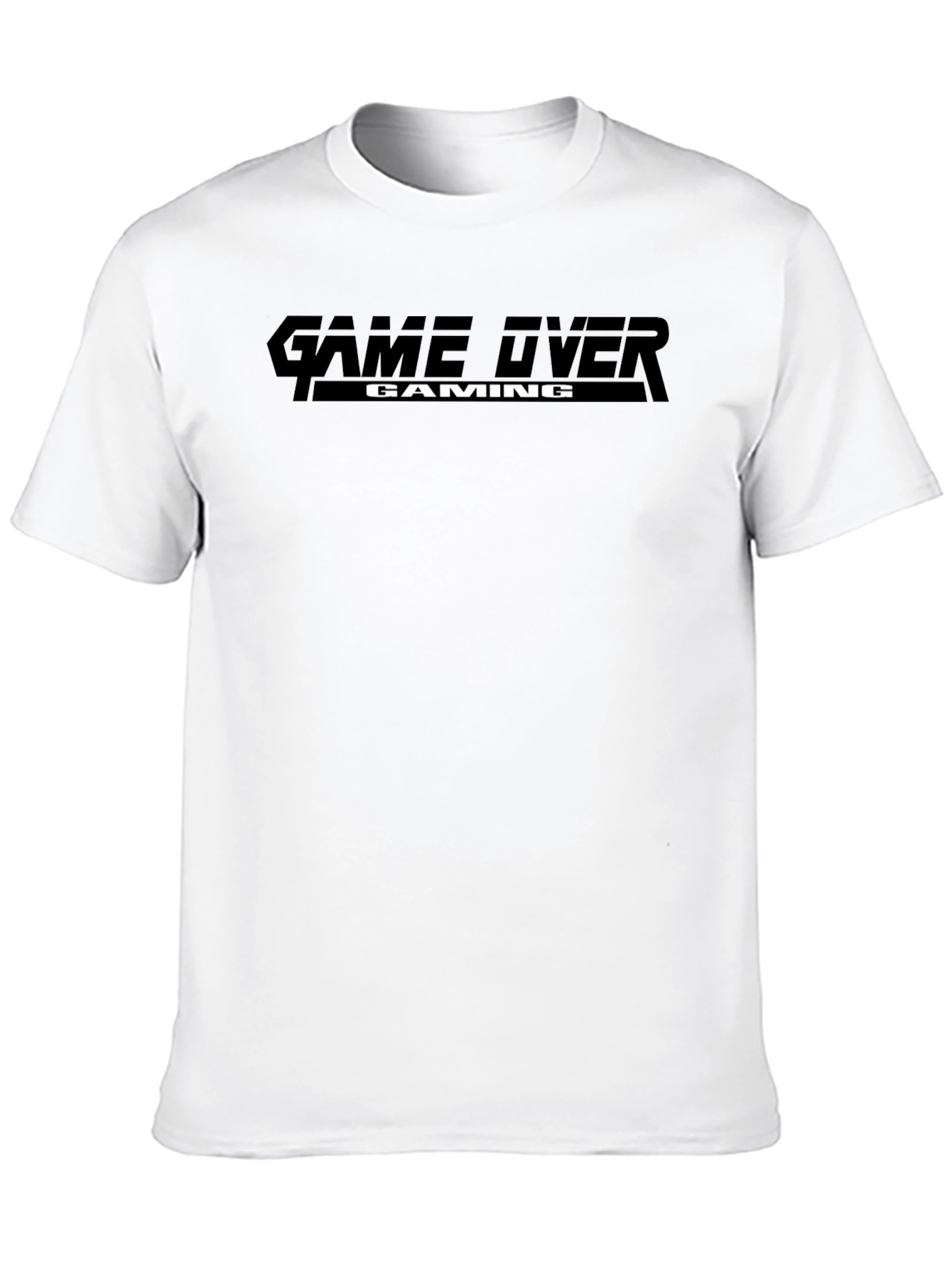 Black Game Over Gaming Black T-Shirt view 10