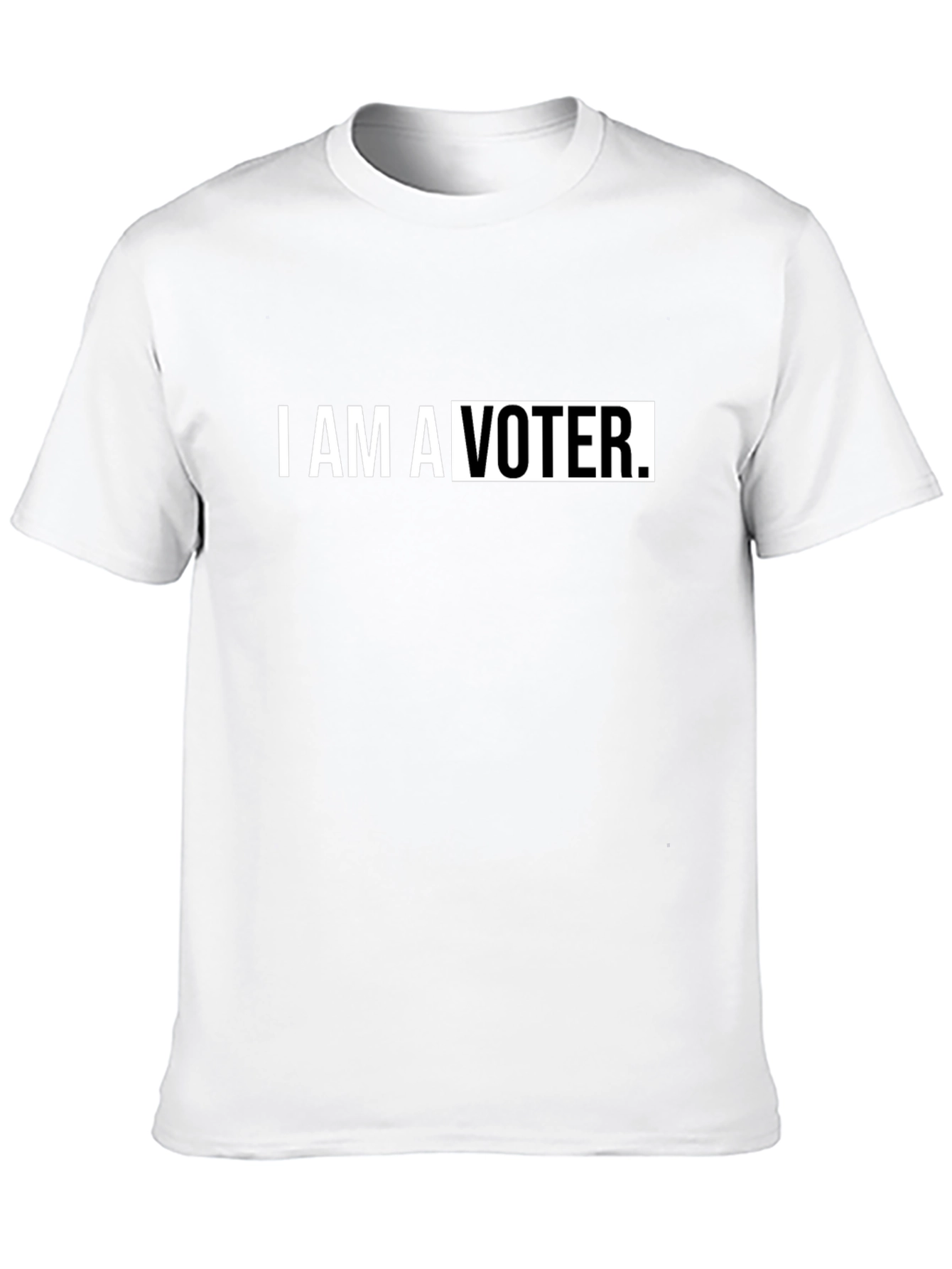 Black I am a Voter Black T-Shirt view 10