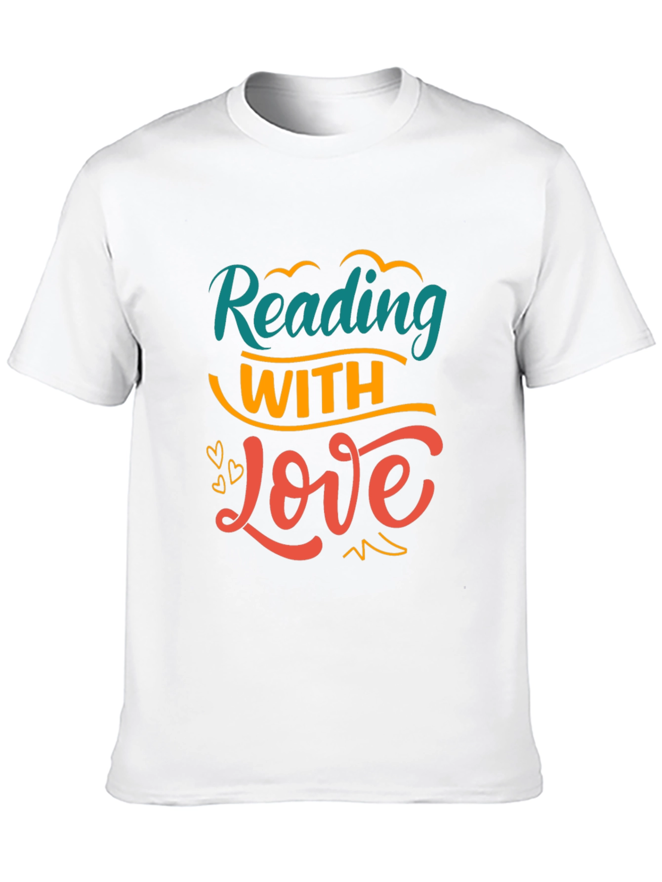 Black Reading with Love Graphic Tee view 10