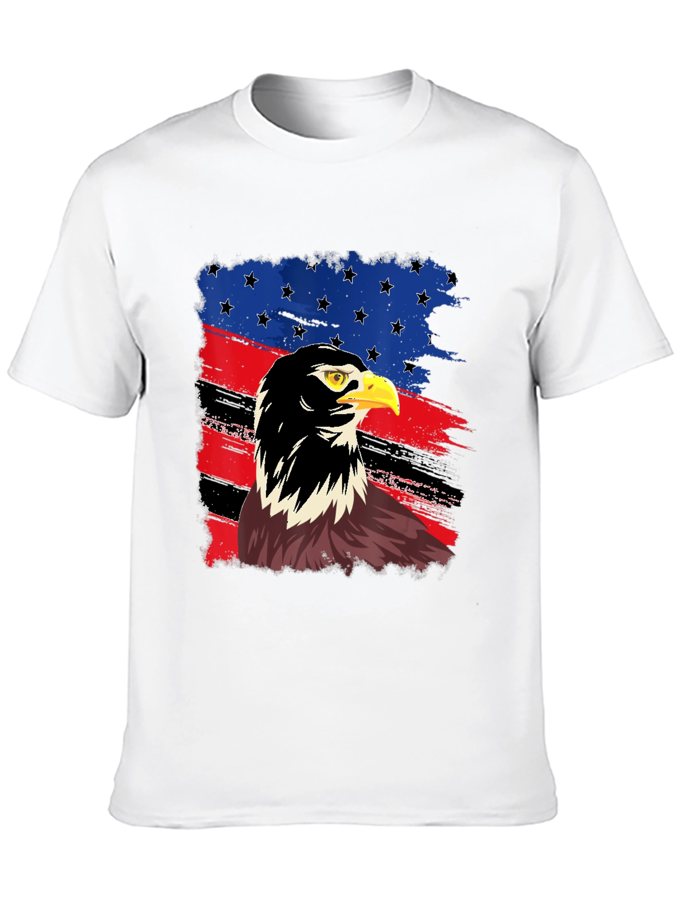 Black American Eagle Flag Graphic T-Shirt view 10