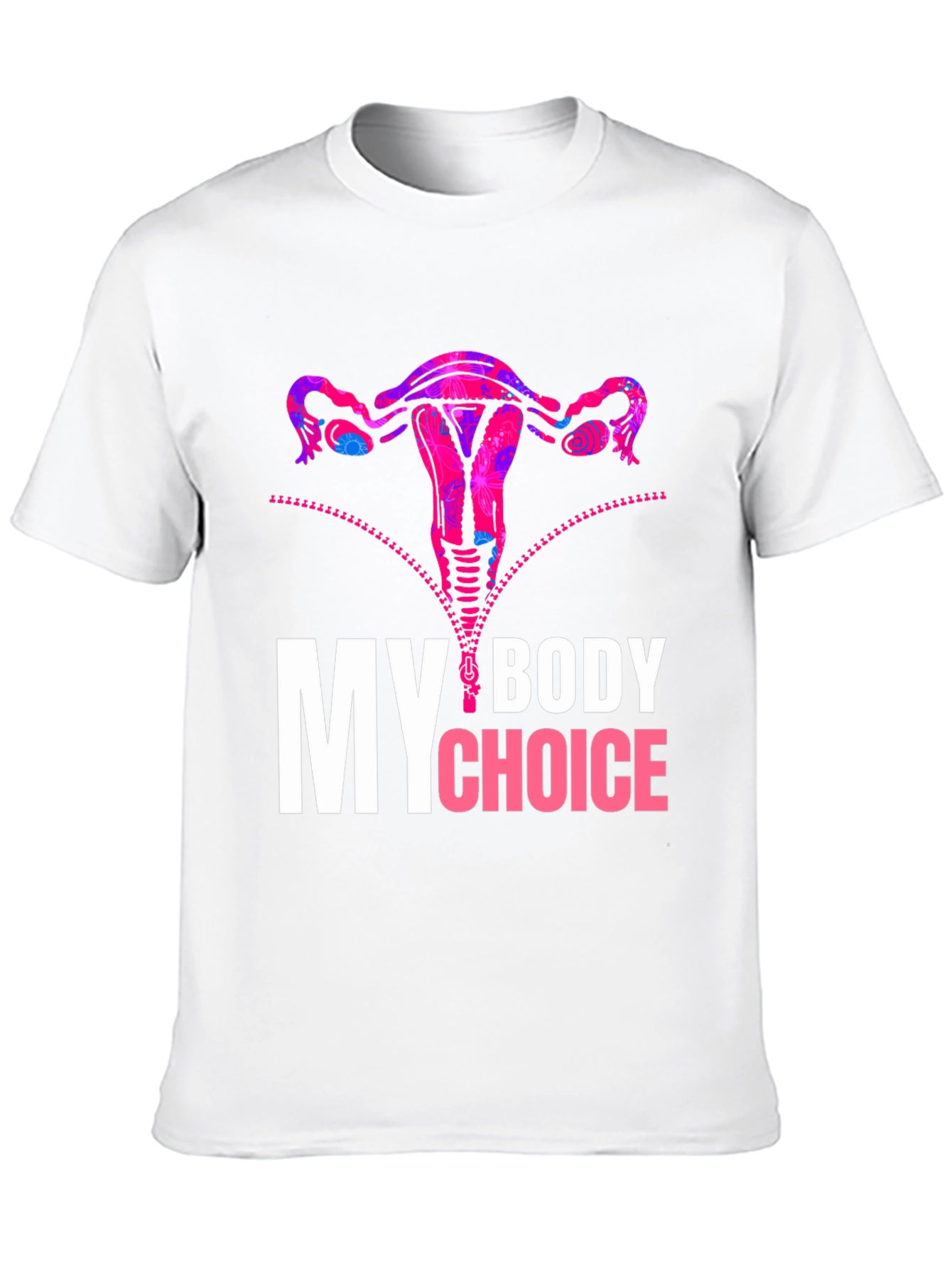 Black My Body My Choice Uterus Graphic Tee view 10