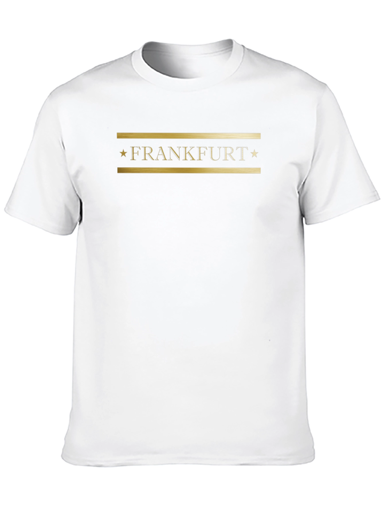 Black Frankfurt Black T-Shirt with Gold Lettering view 10