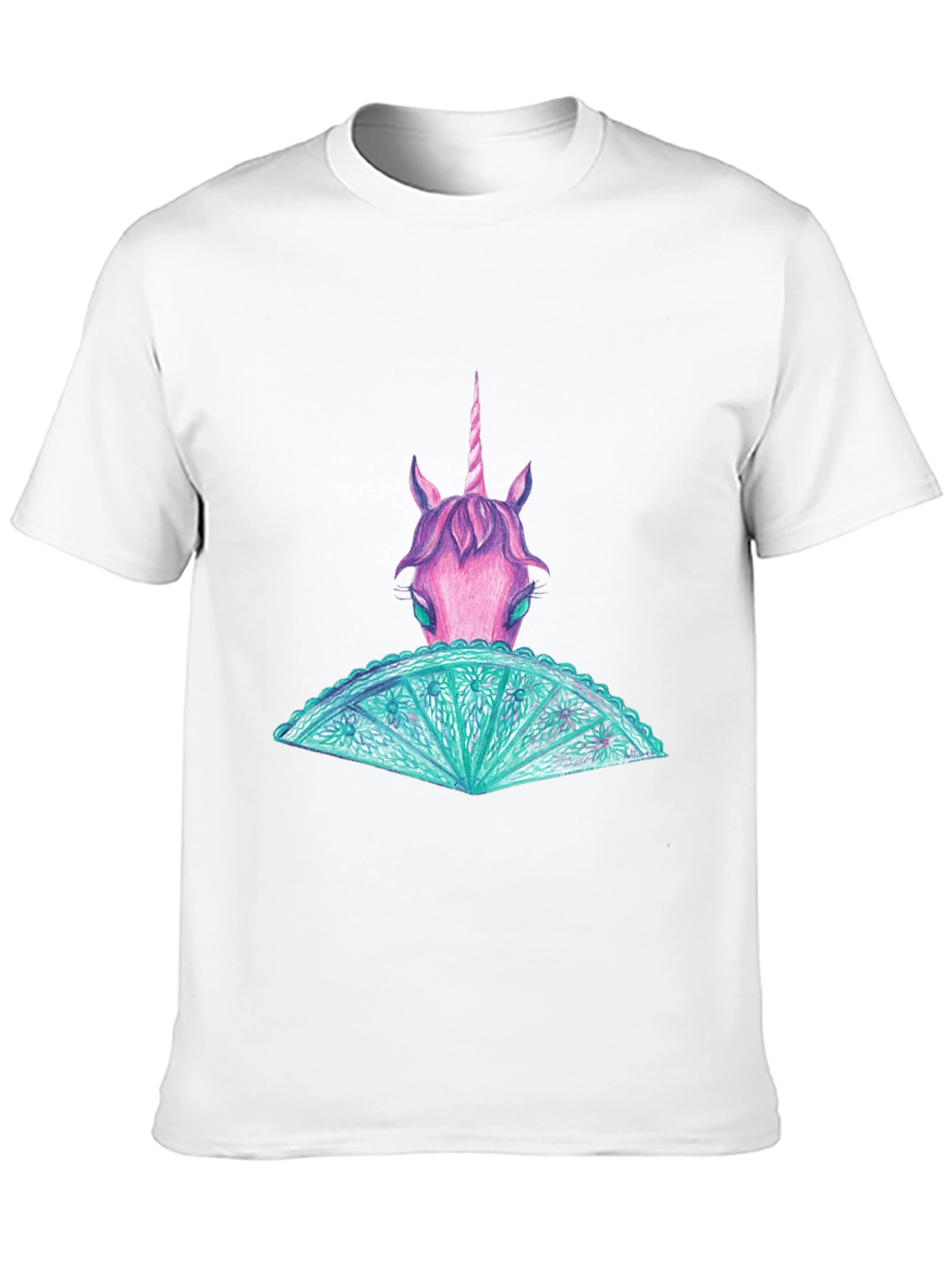 Black Unicorn Graphic Tee - Black Cotton T-Shirt view 10