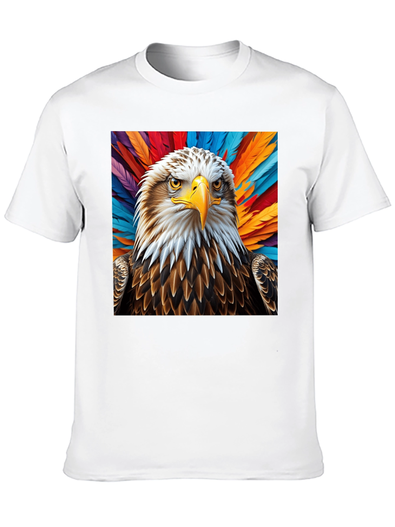 Black Eagle Graphic Tee - Bold Feathered Design view 10