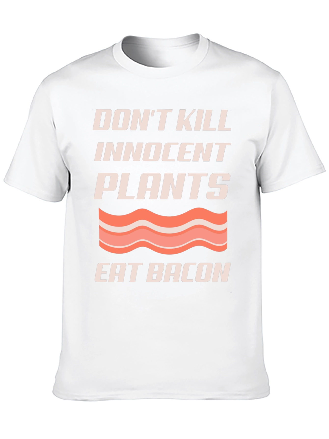 Black Don't Kill Plants Eat Bacon Graphic T-Shirt view 10