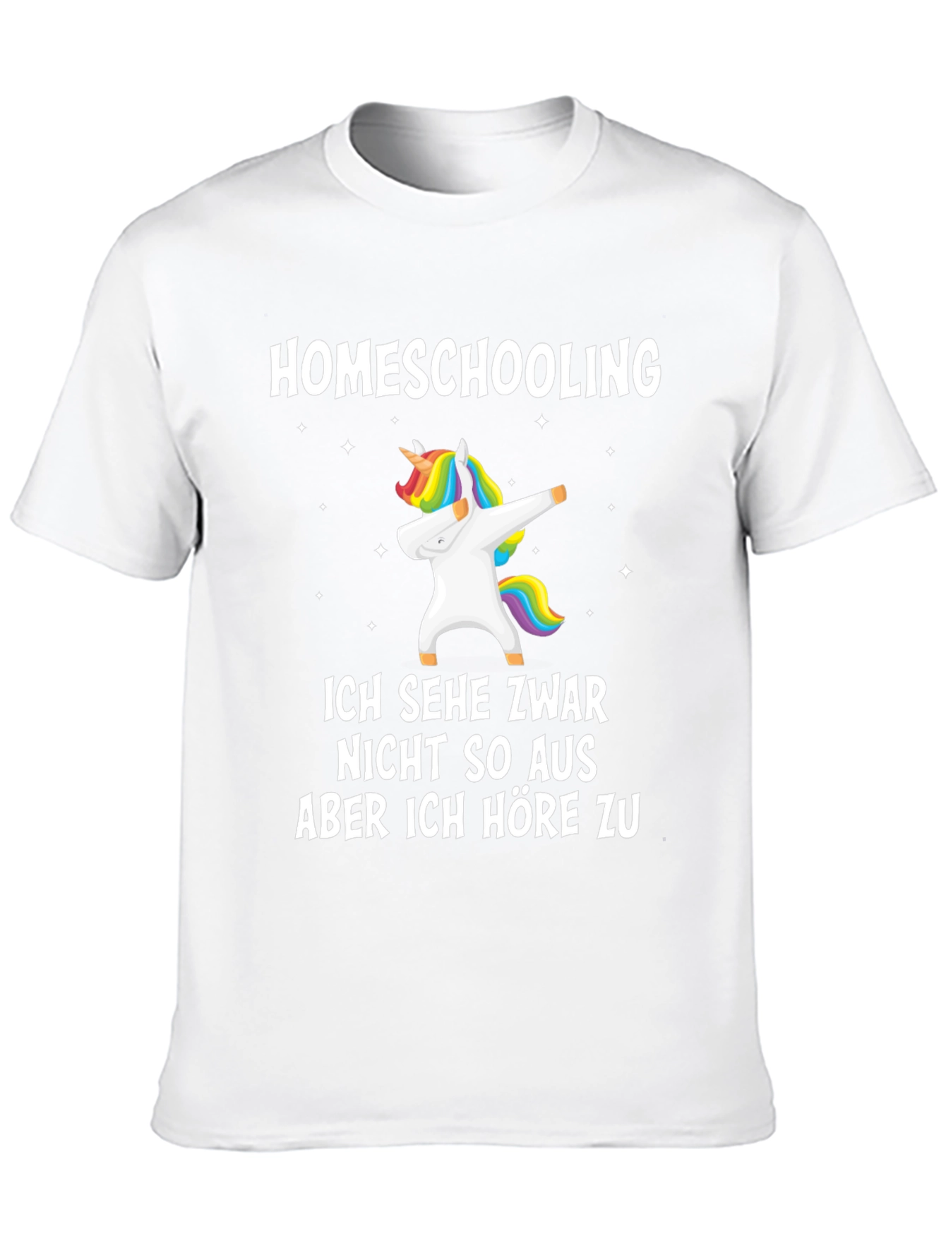 Black Homeschooling Unicorn T-Shirt view 10