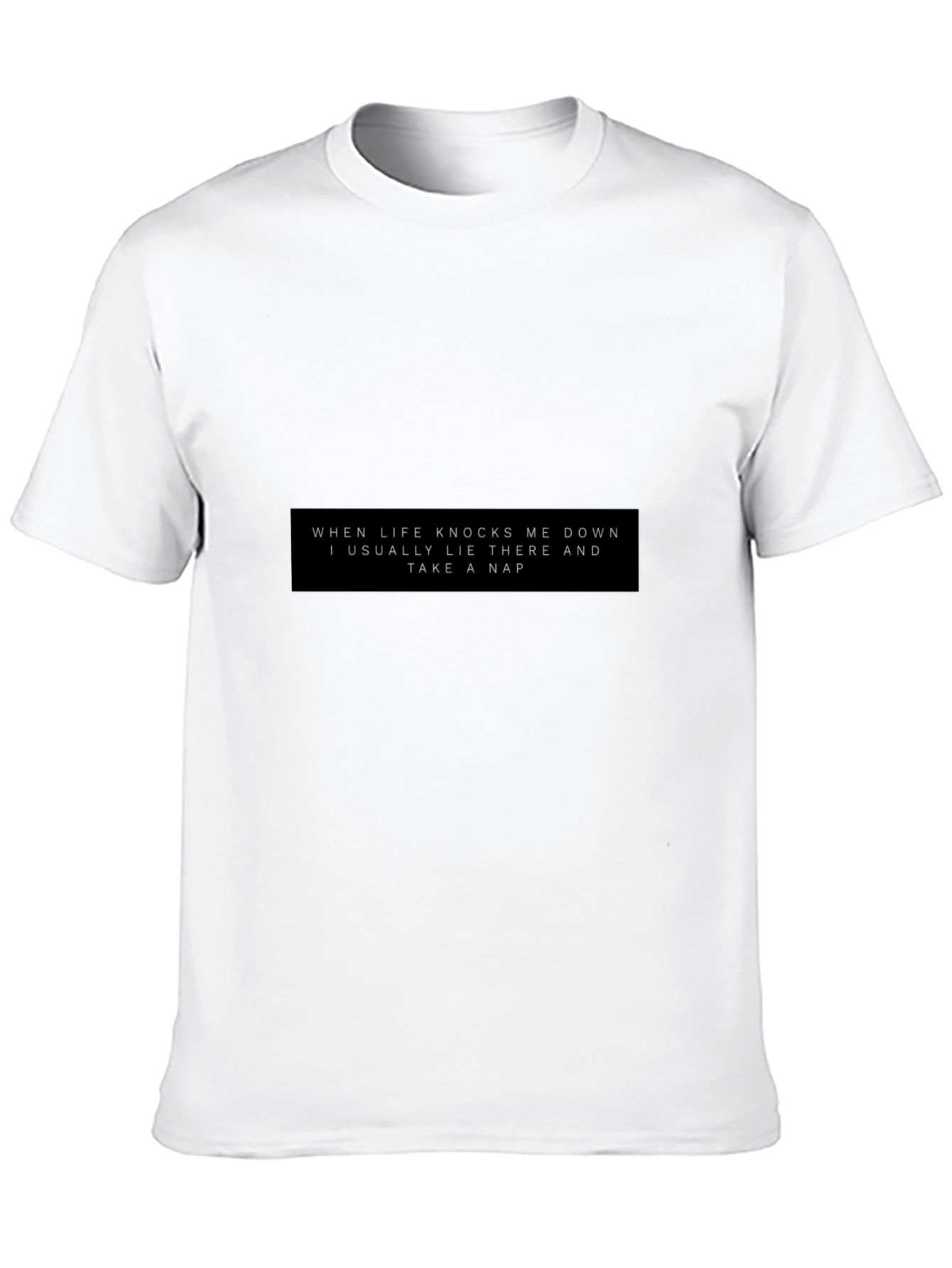 Black Life Knocks Me Down Nap T-Shirt view 10