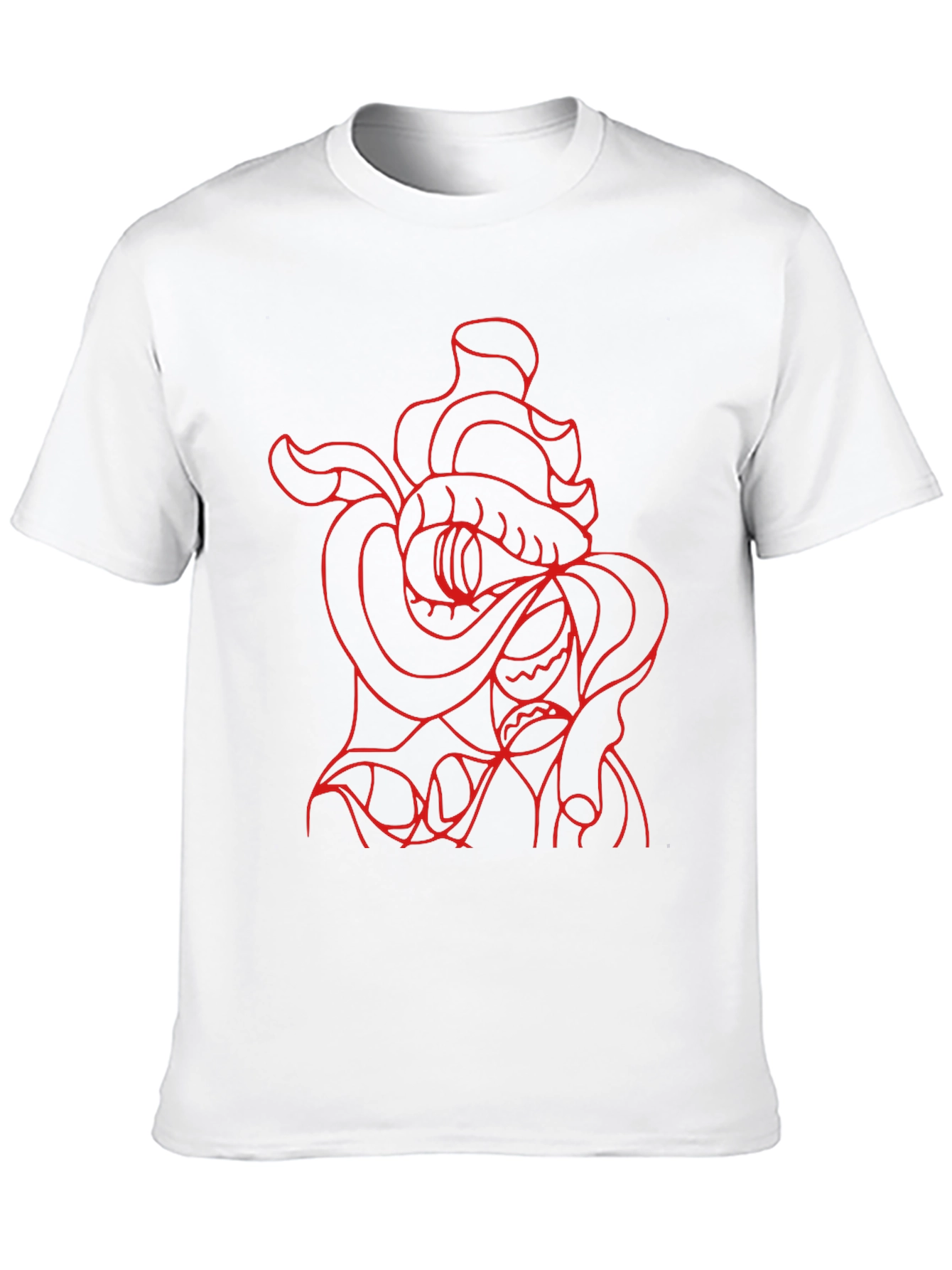 Black Red Snake Graphic Black T-Shirt view 10
