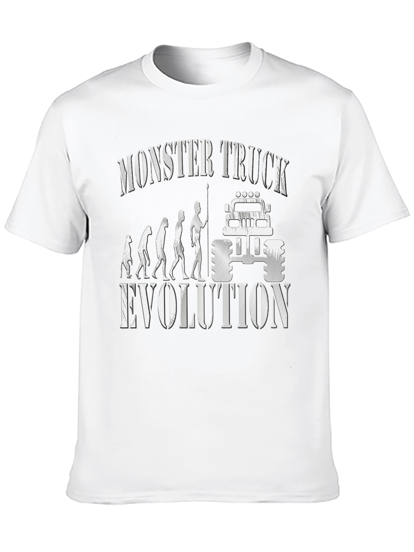 Black Monster Truck Evolution Graphic Tee - Black view 10