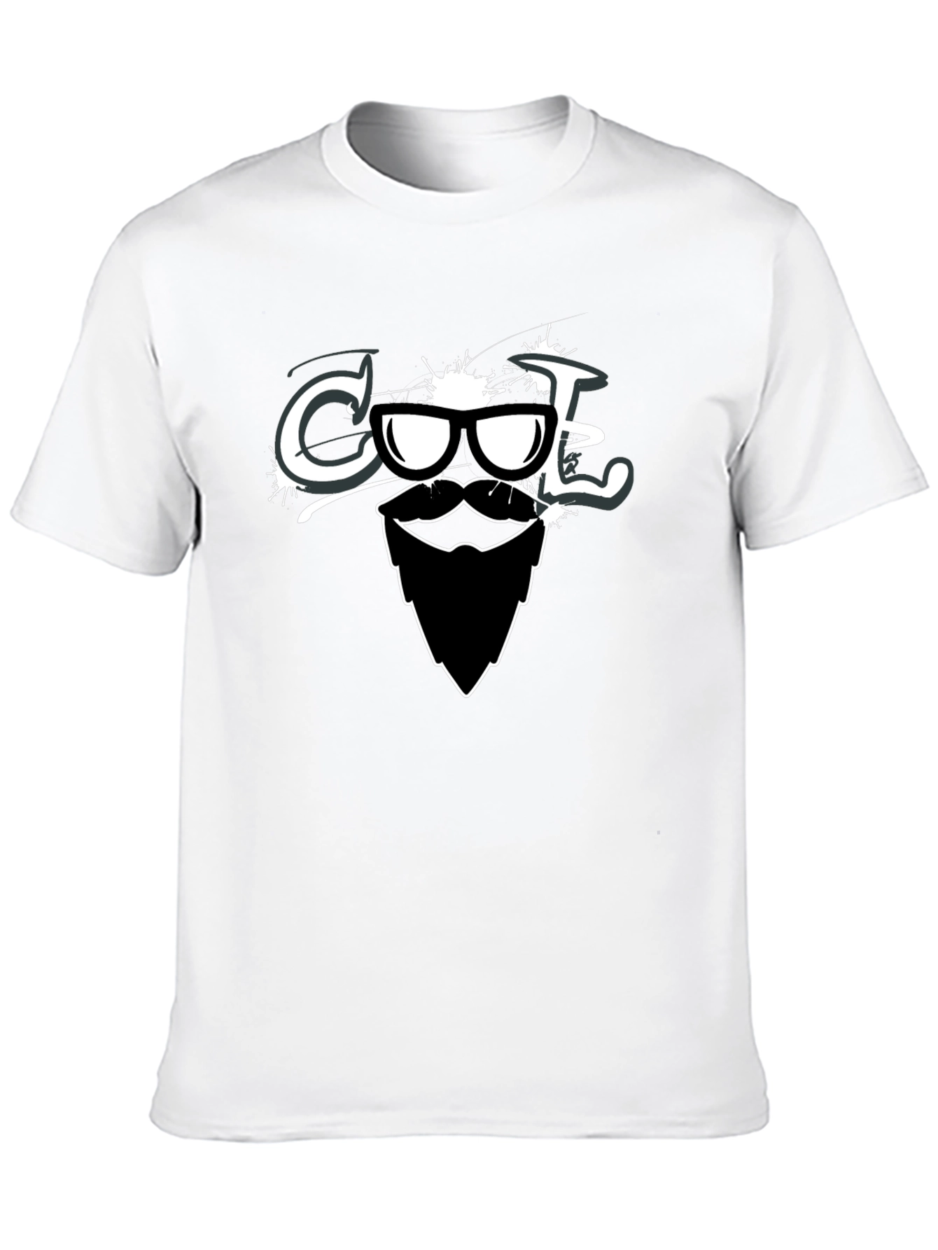 Black Cool Dude Graphic Tee - Beard & Sunglasses view 10