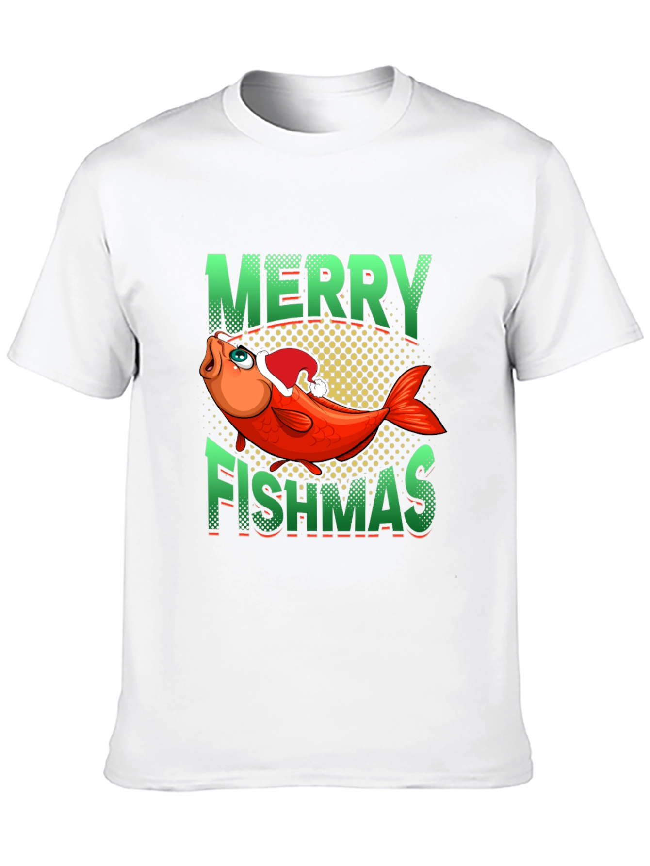 Black Merry Fishmas Graphic Tee view 10