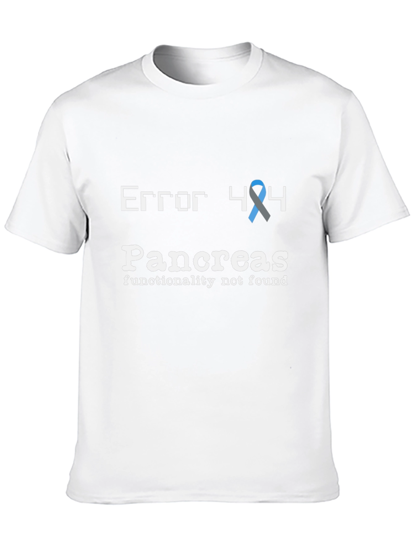 Black Error 404 Pancreas Found T-Shirt view 10