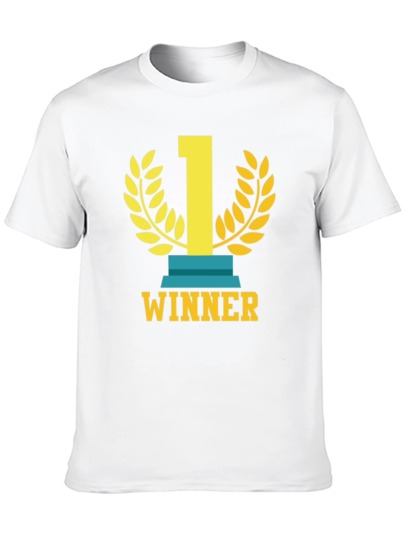 Black Winner T-Shirt - Champion Graphic Tee - Casual Apparel view 10