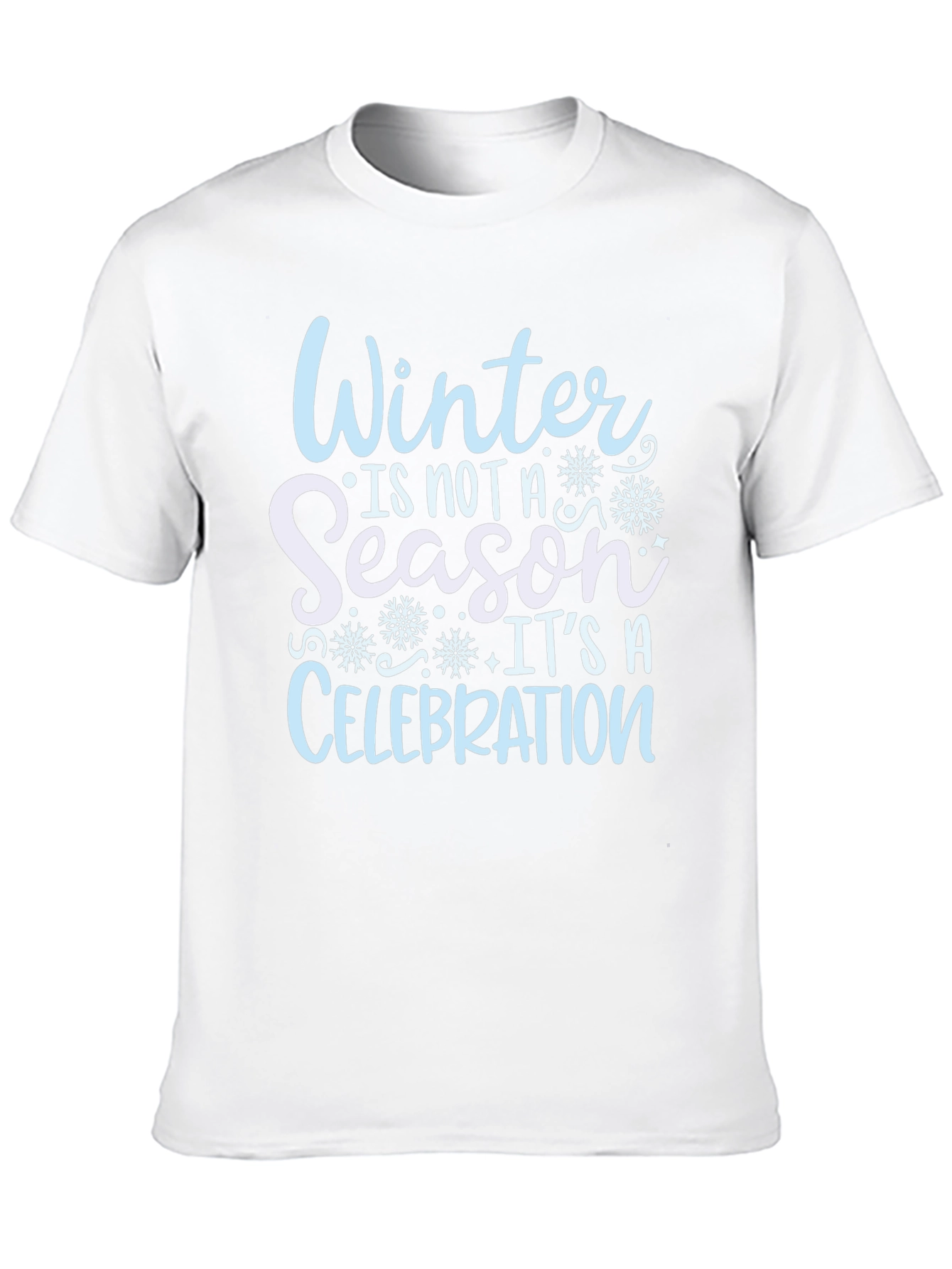 Black Winter Celebration Black Cotton T-Shirt view 10