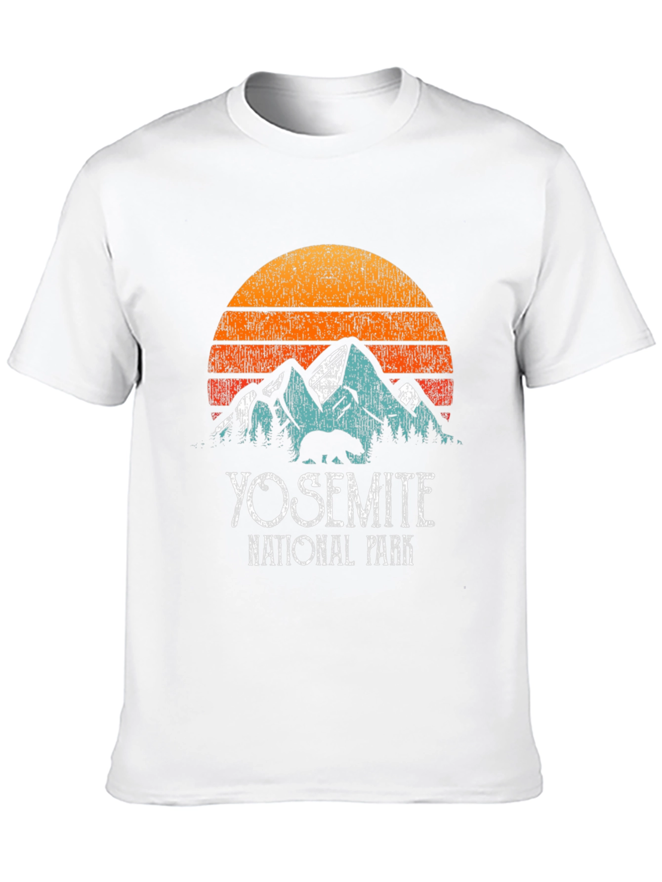 Black Yosemite National Park Vintage Graphic T-Shirt view 10