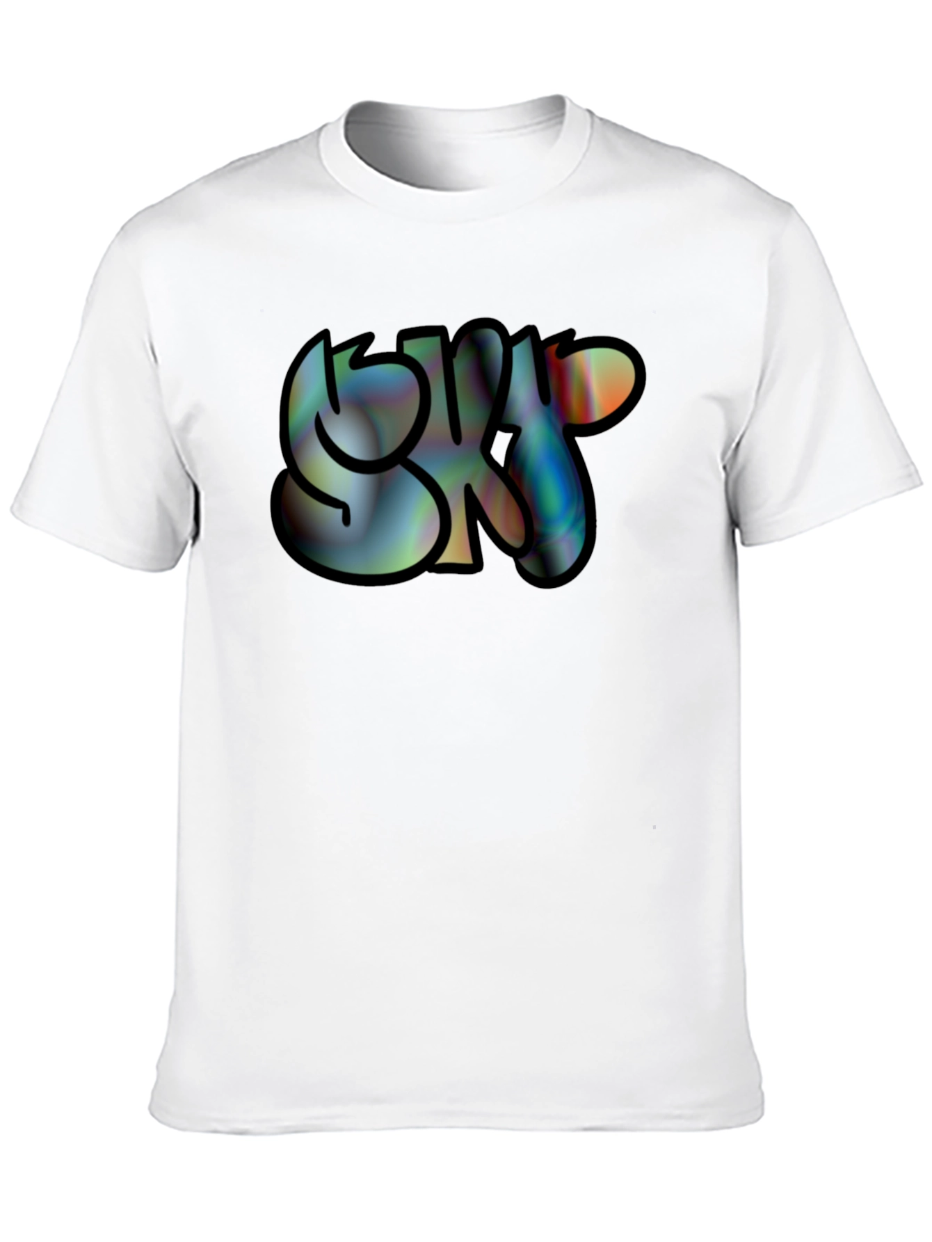 Black SK8 Graphic Print Black Tee - Casual Cool view 10