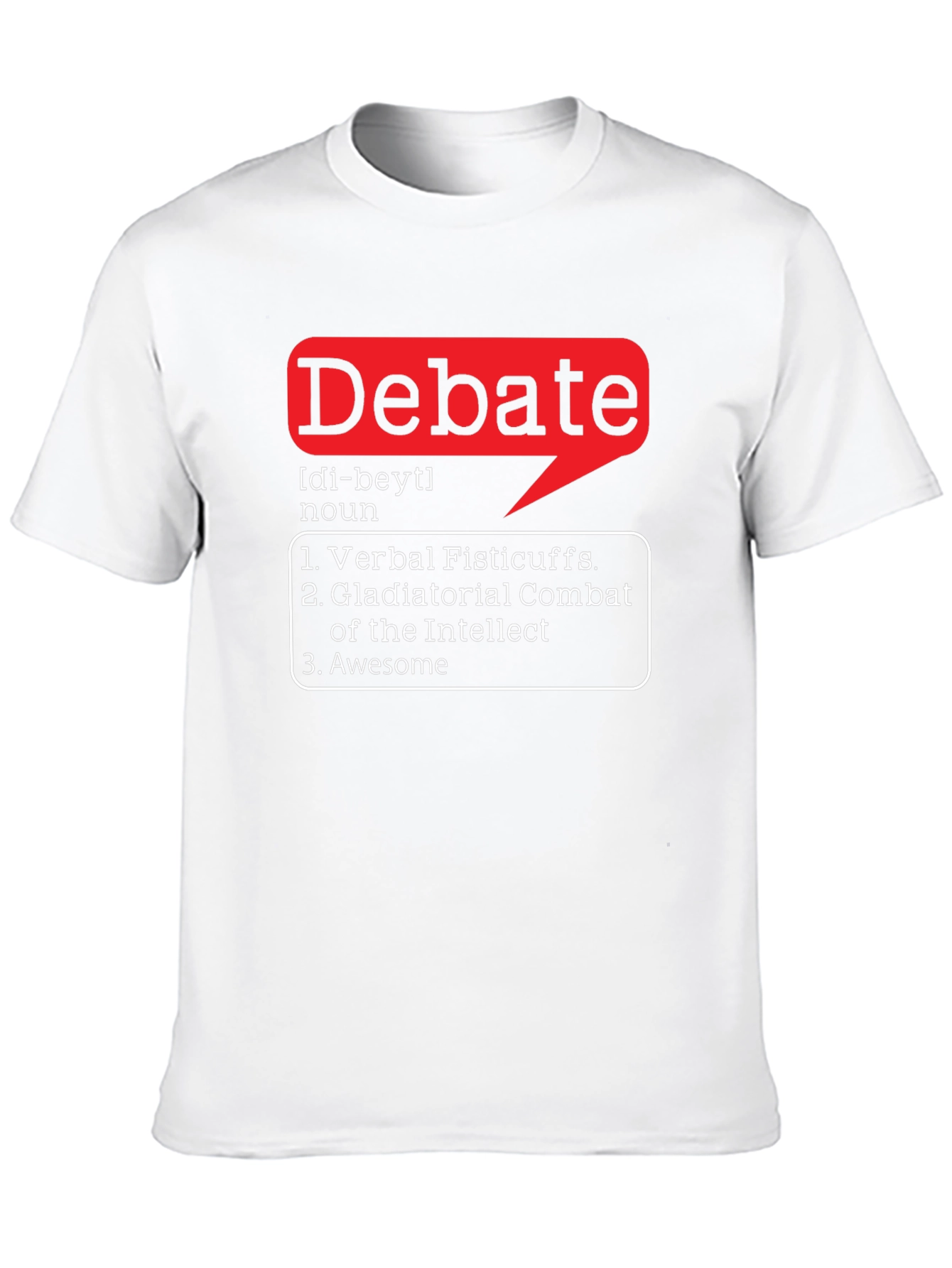 Black Debate Definition Black T-Shirt view 10