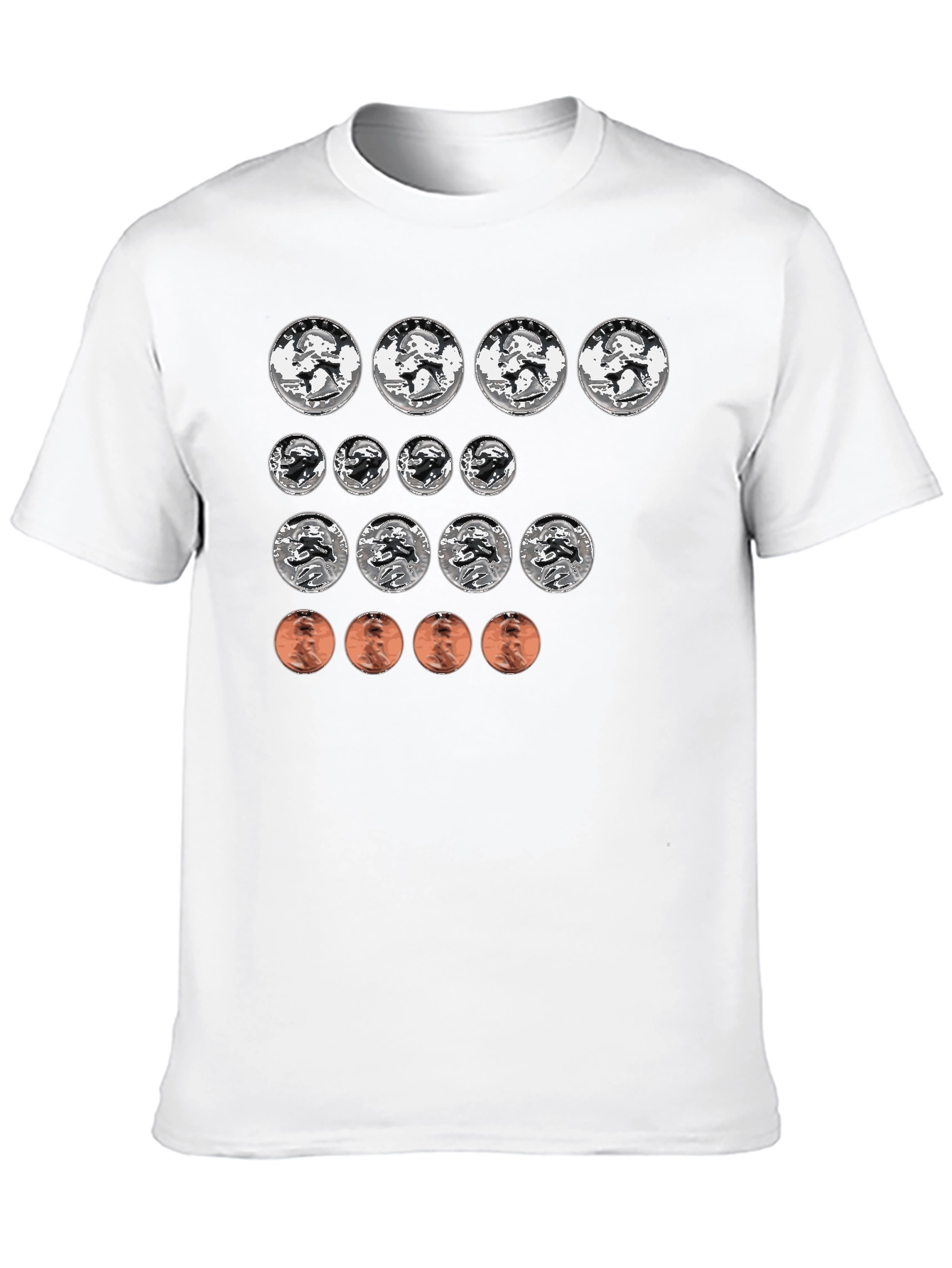 Black Coin Collector T-Shirt - Funny Money Design view 10