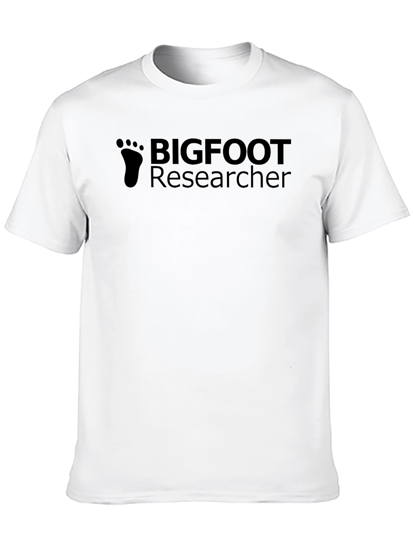 Black Bigfoot Researcher Graphic T-Shirt view 10