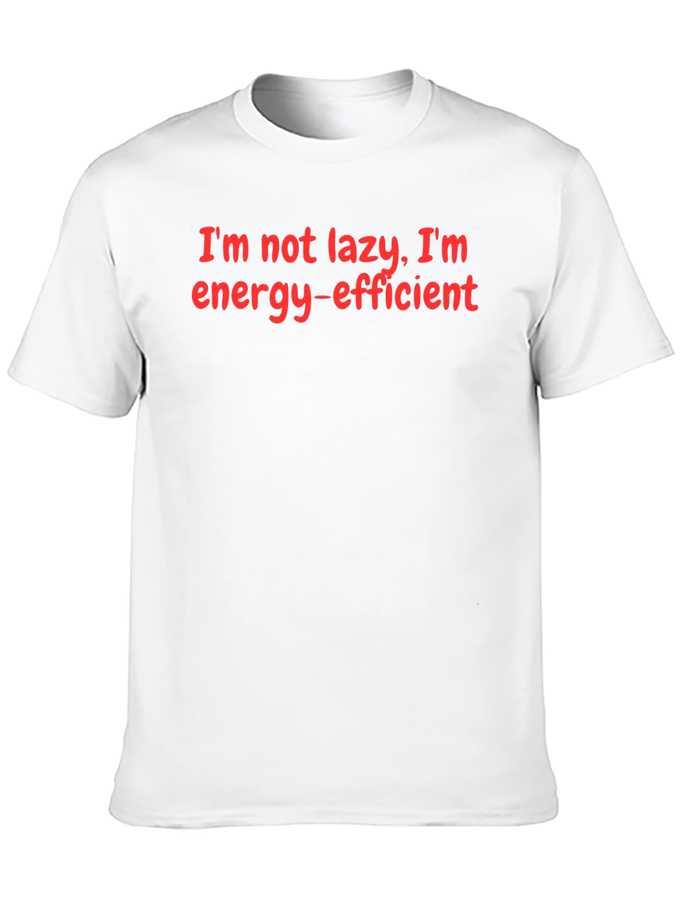 Black Energy-Efficient Funny T-Shirt view 10