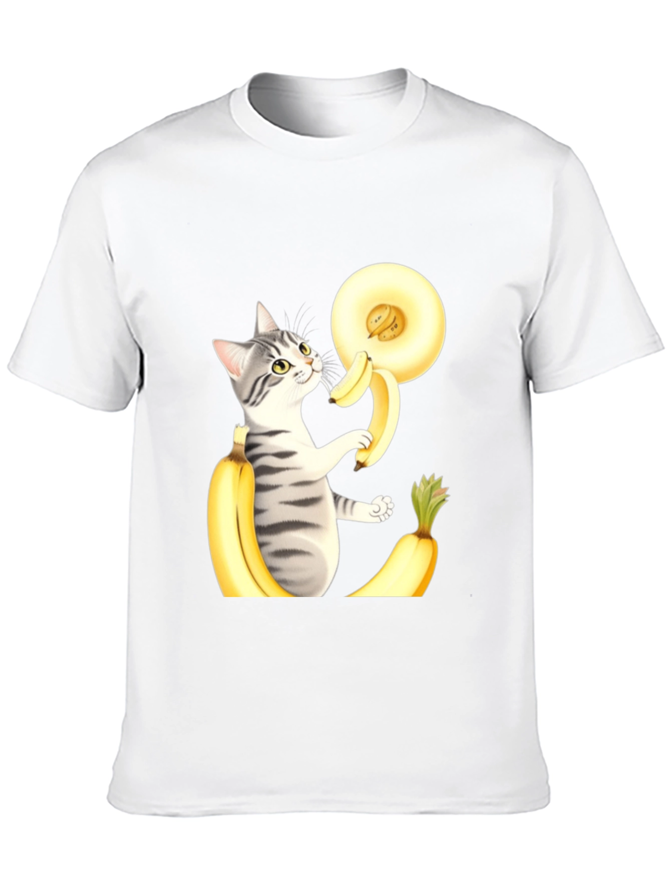Black Cat Banana T-Shirt view 10