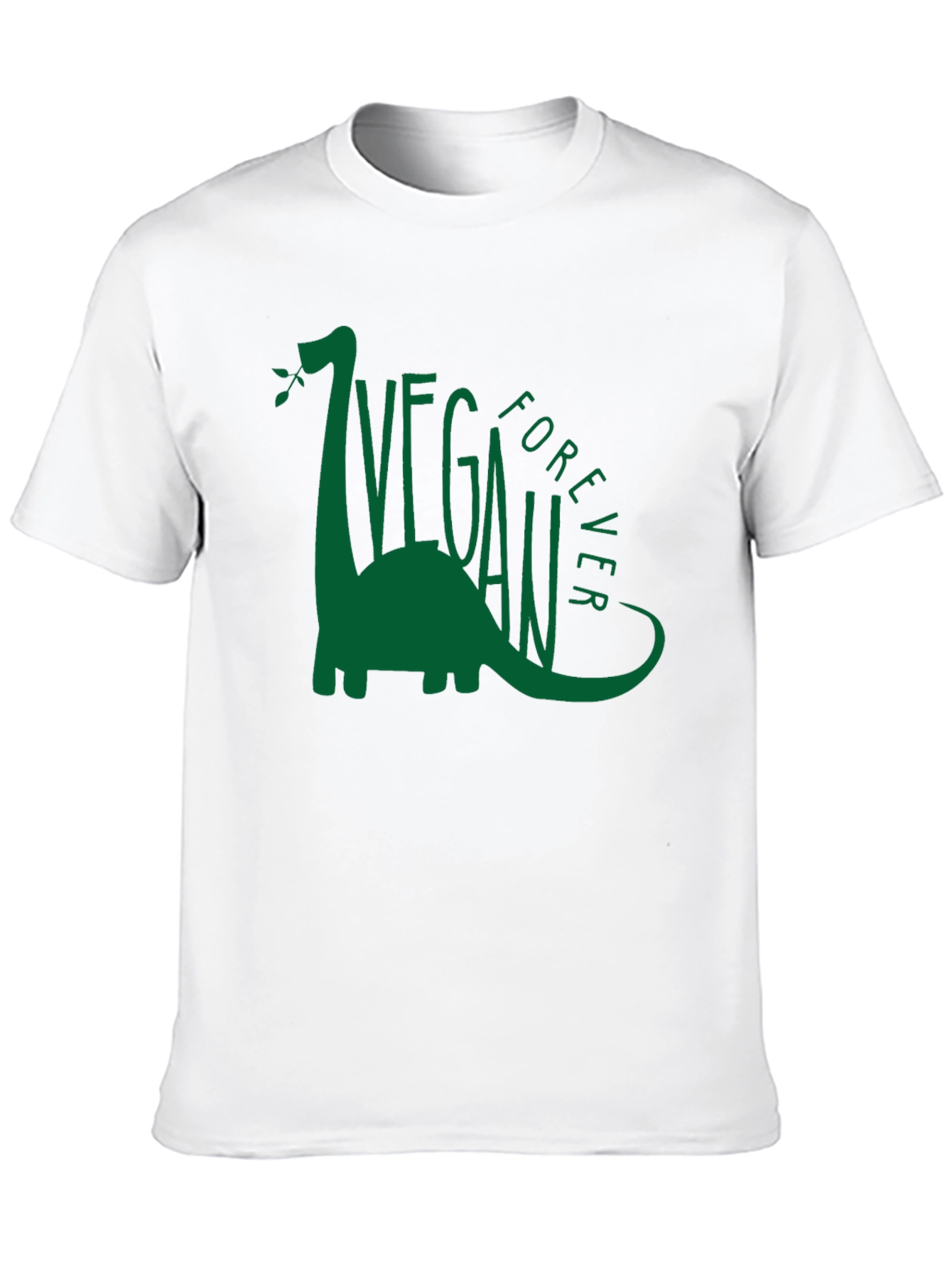 Black Vegan Forever Dinosaur Graphic Tee view 10