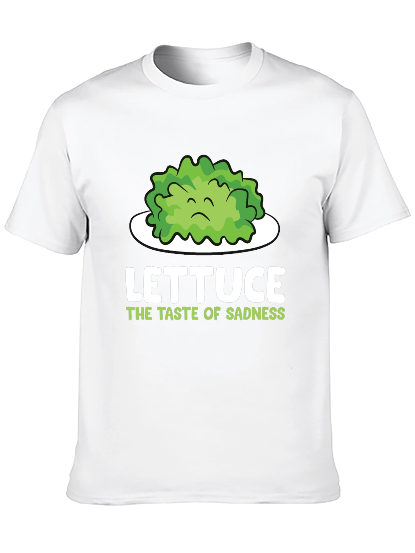 Black Lettuce Taste of Sadness T-Shirt - Funny Vegan Tee view 10
