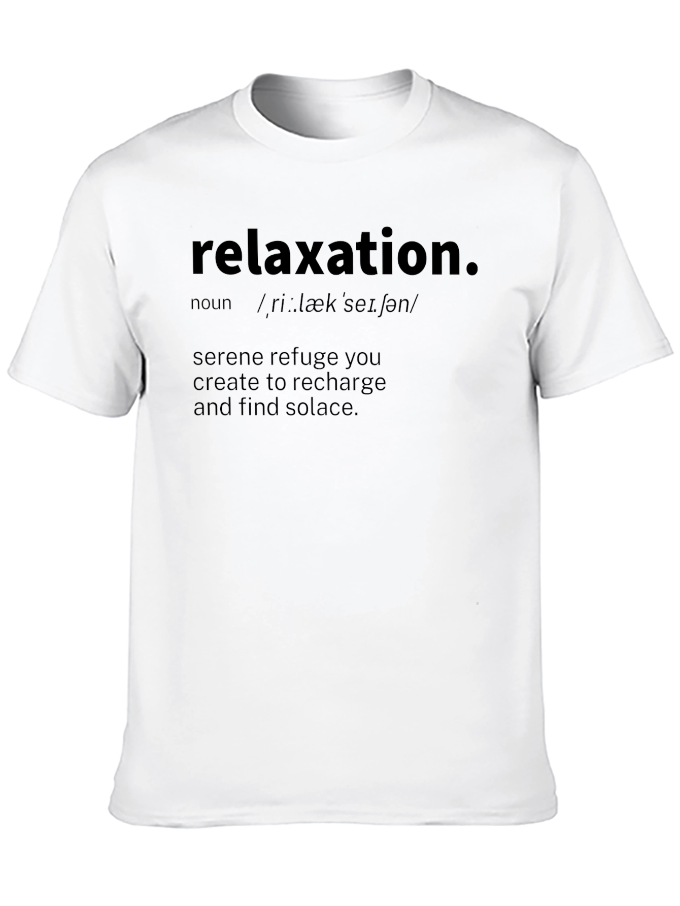 Black Relaxation Definition T-Shirt view 10