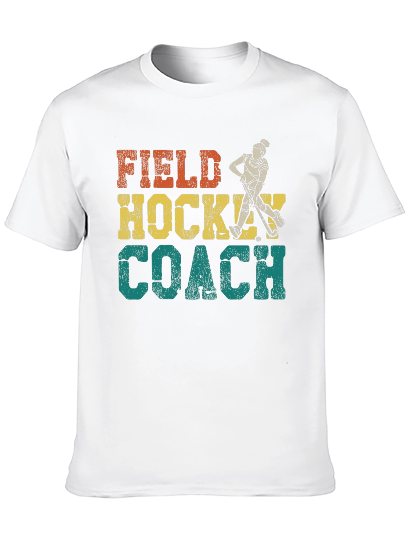 Black Field Hockey Coach Graphic Tee view 10
