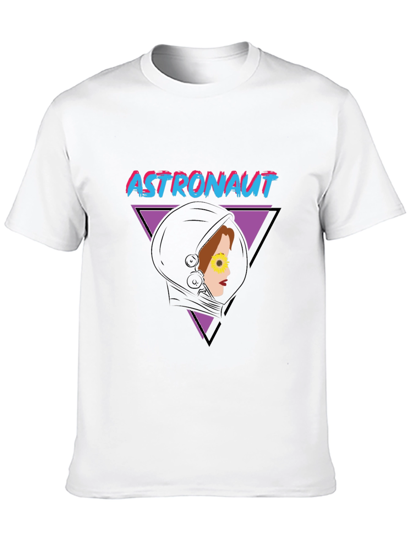 Black Astronaut Retro Graphic T-Shirt view 10