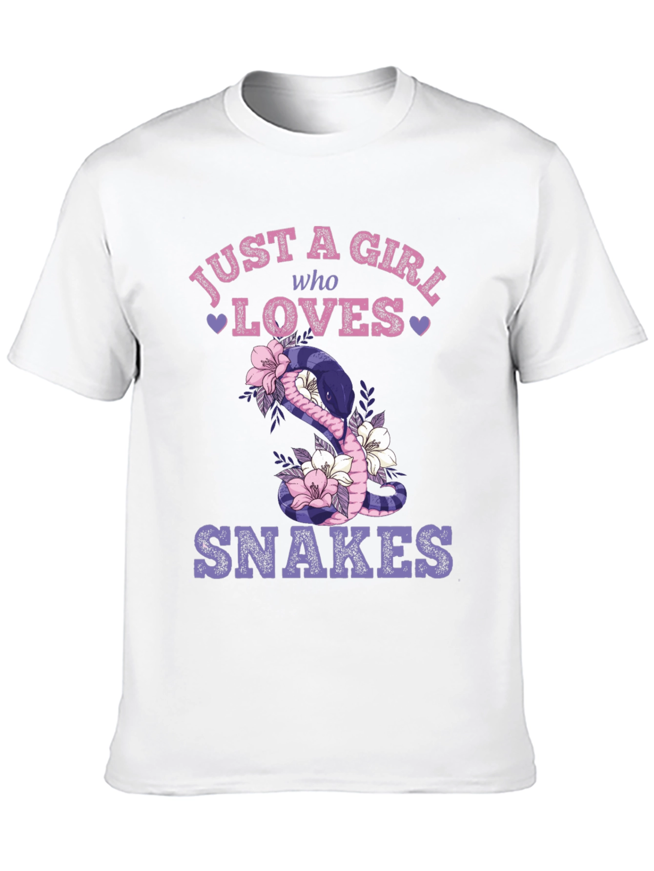 Black Just a Girl Who Loves Snakes T-Shirt view 10