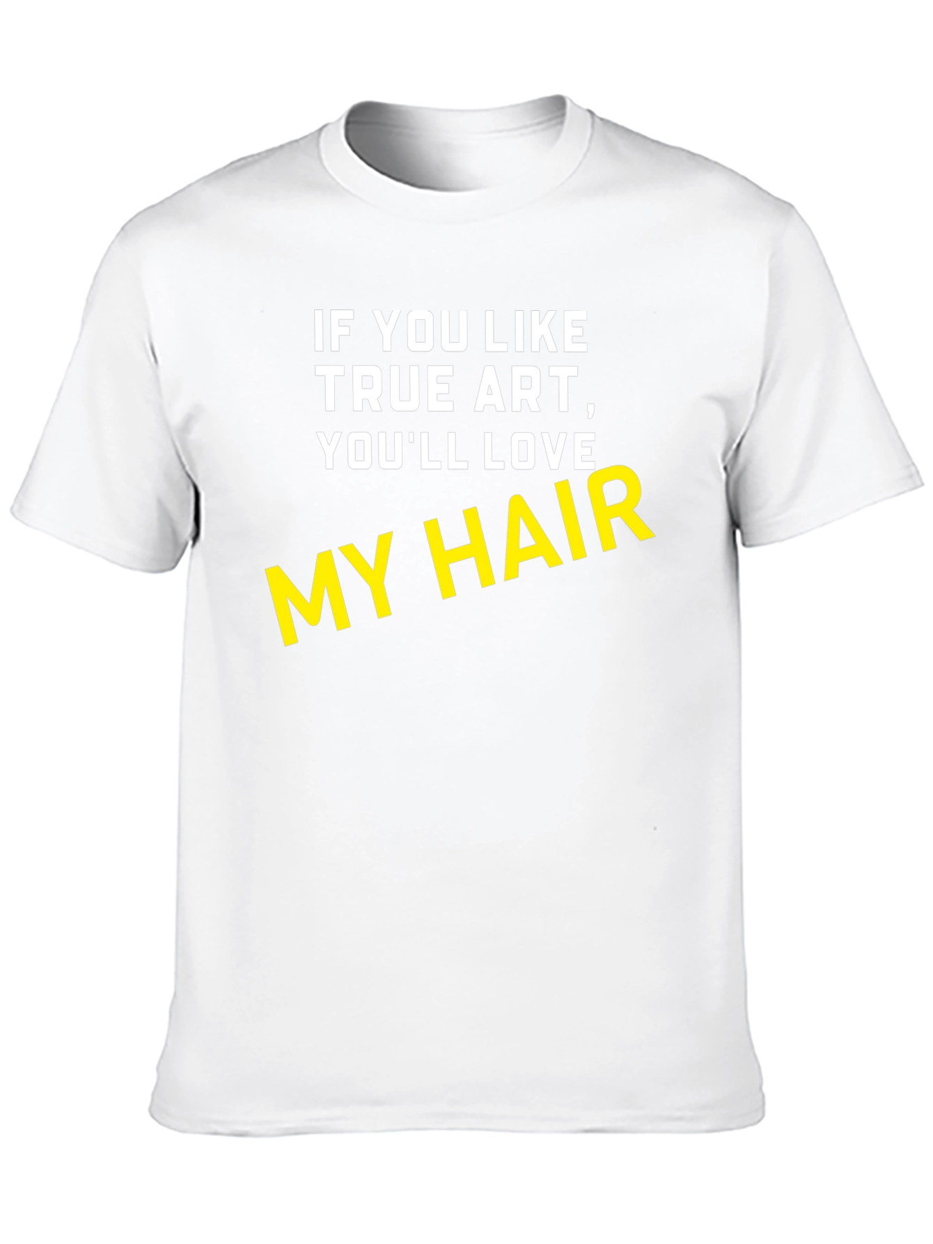 Black True Art My Hair Black T-Shirt view 10