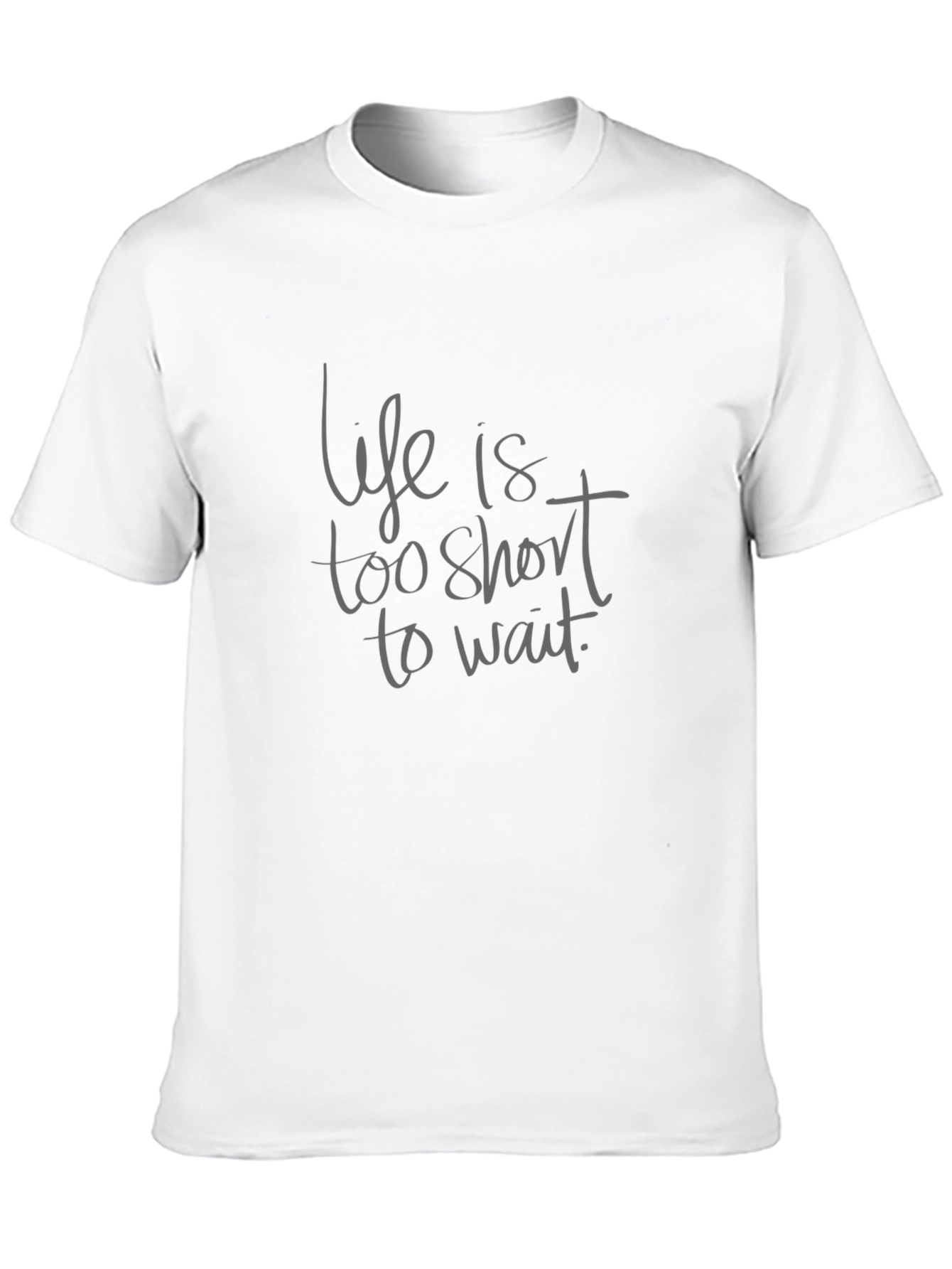Black Life Is Too Short T-Shirt - Black view 10
