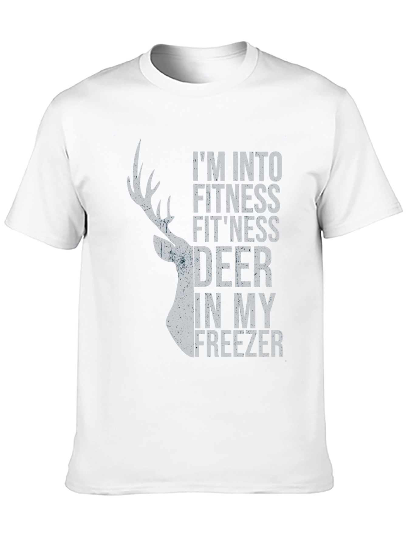 Black I'm Into Fitness Fit'ness Deer In My Freezer Graphic Tee view 10