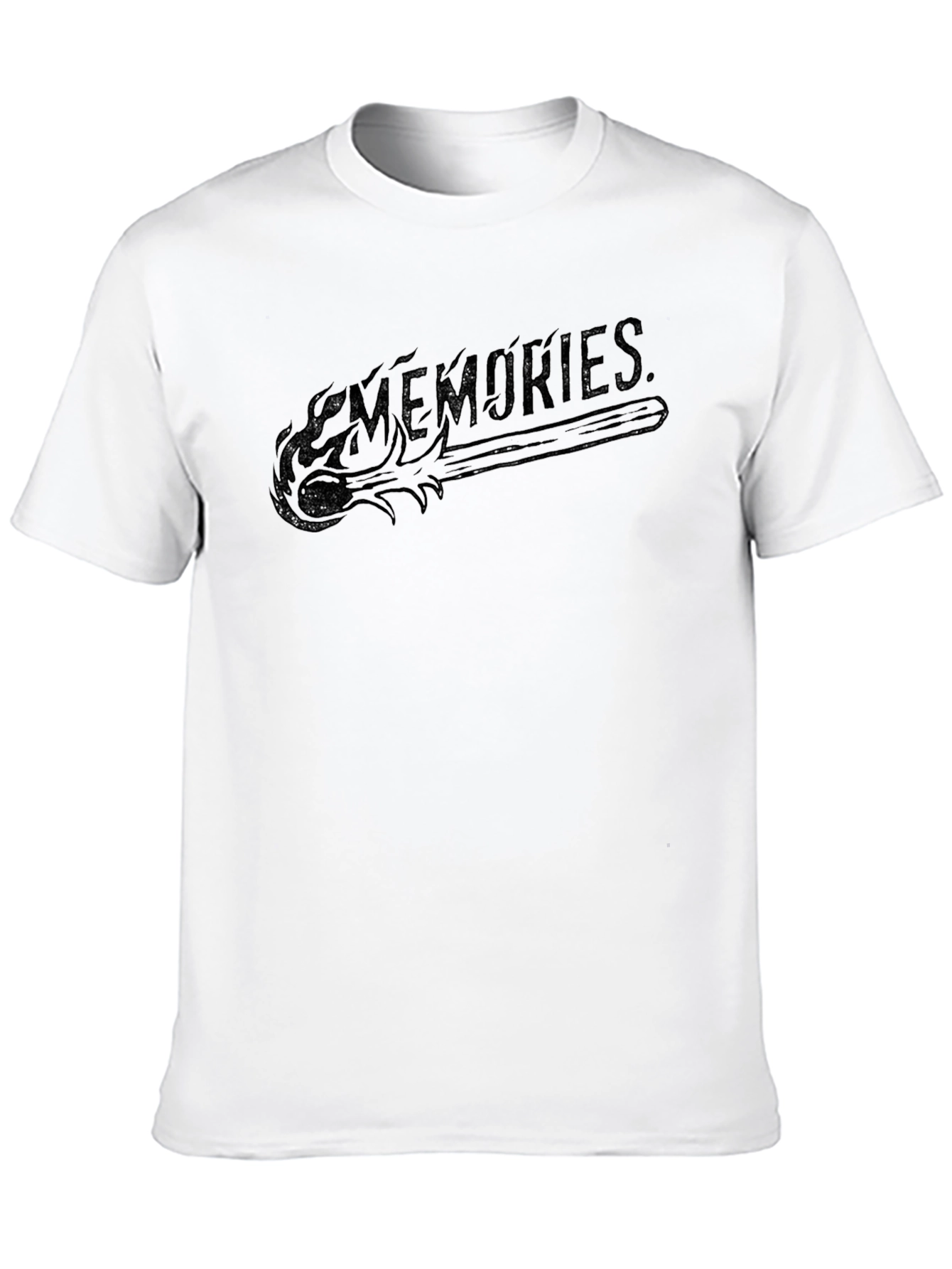 Black Memories Graphic Print Black Tee view 10