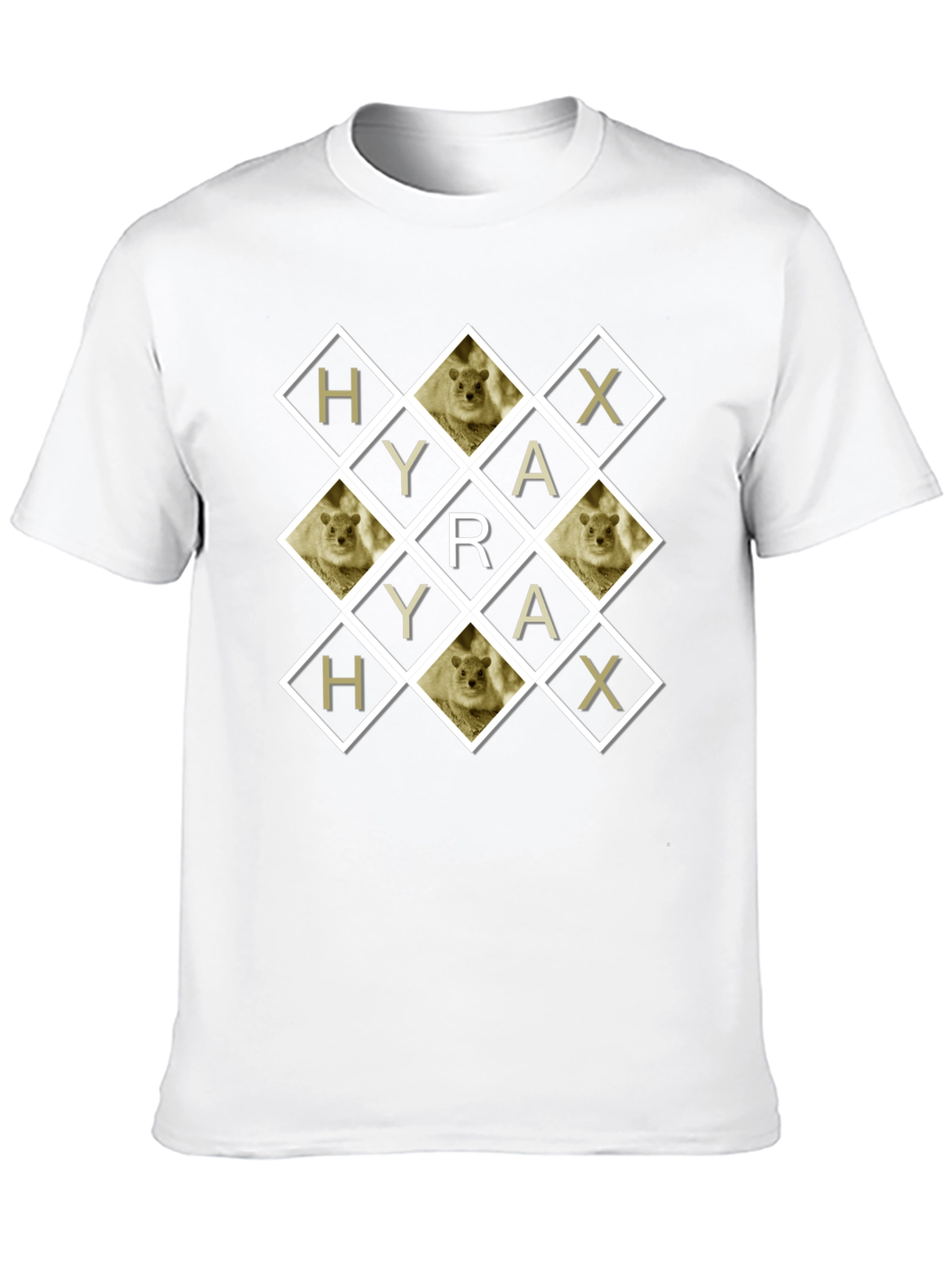 Black Hyrax Diamond Pattern T-Shirt view 10