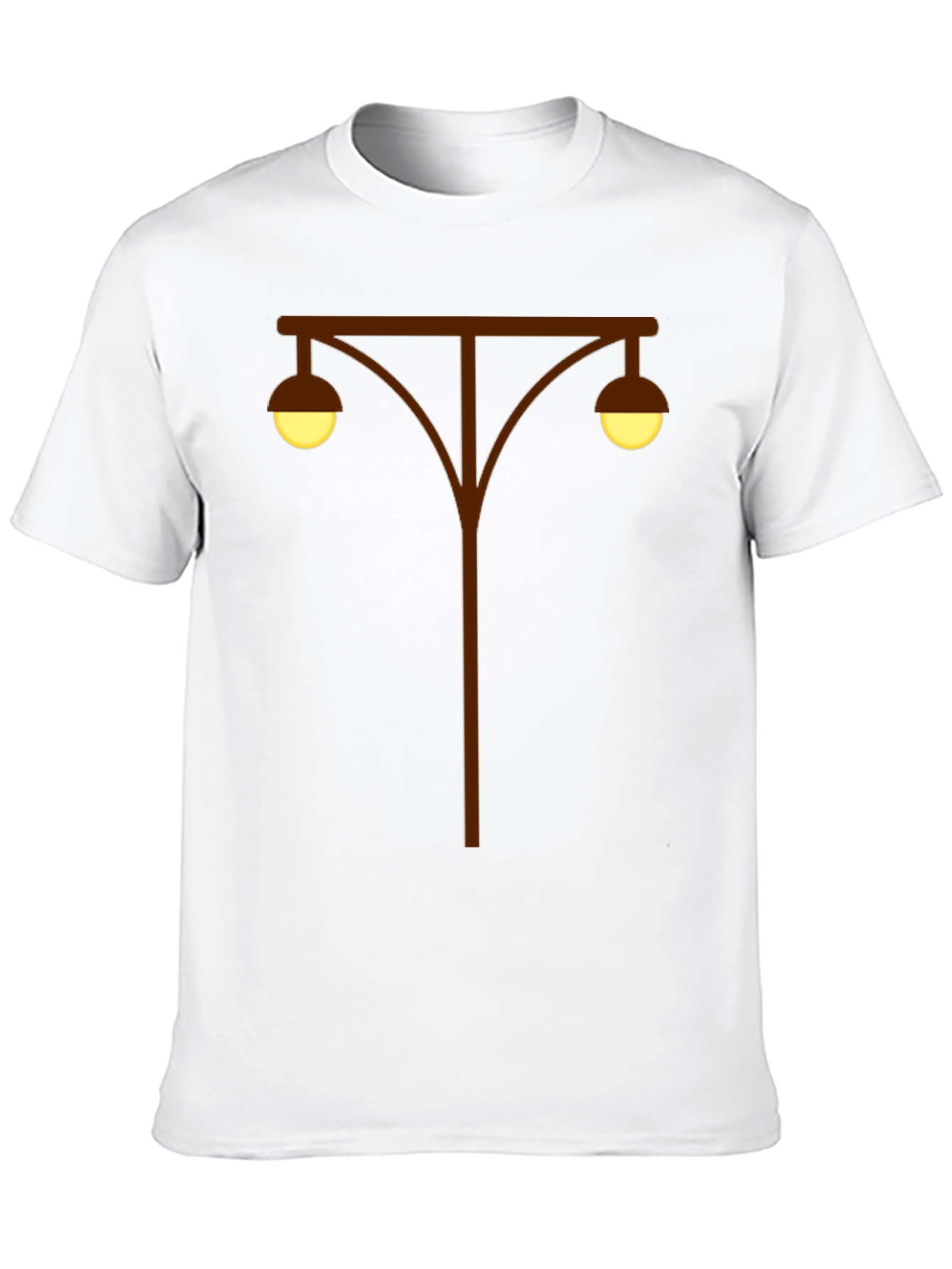 Black Retro Street Lamp T-Shirt - Classic Urban Style view 10