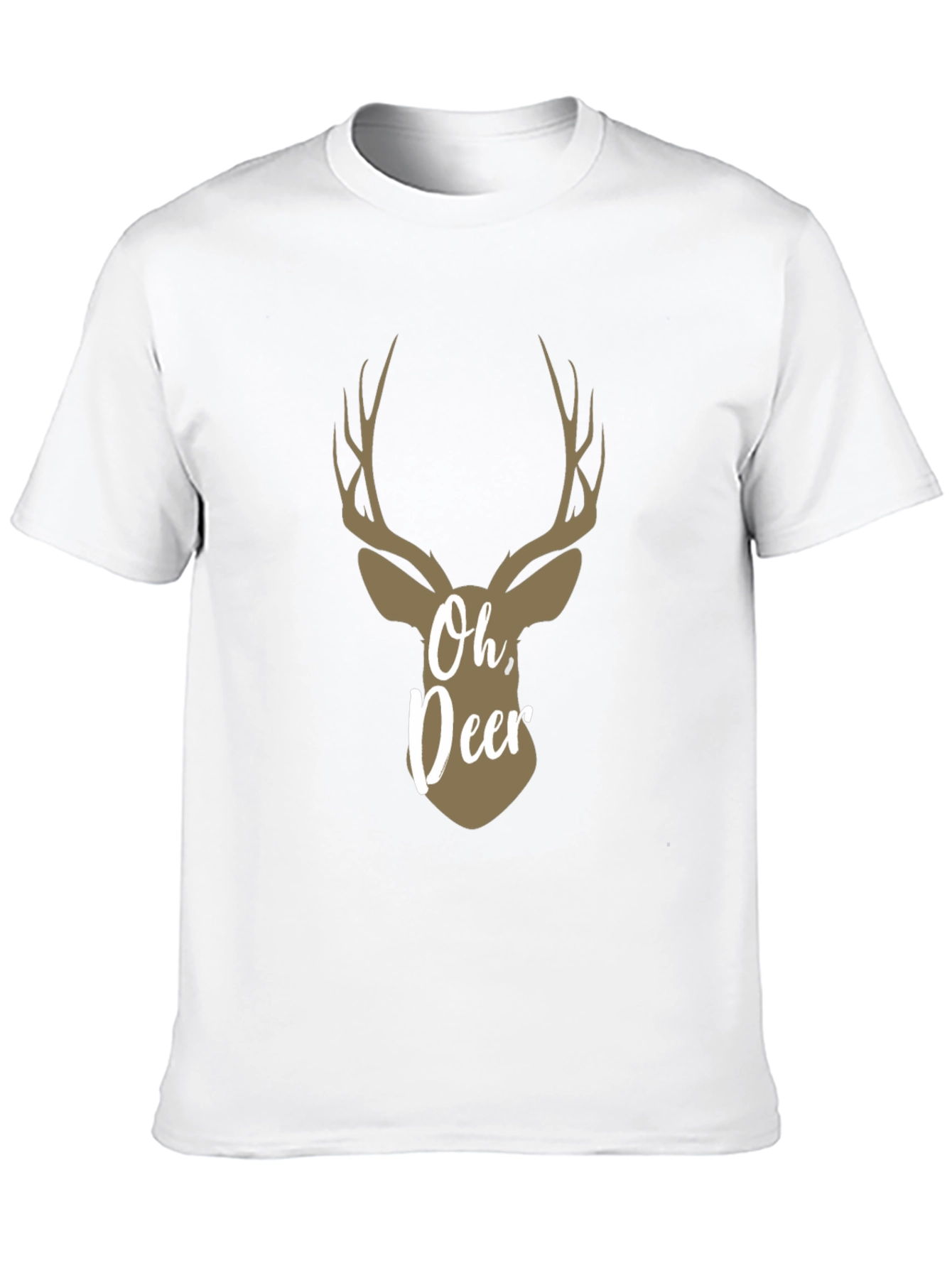 Oh, Deer! Graphic Print Crew Neck T-Shirt - 10