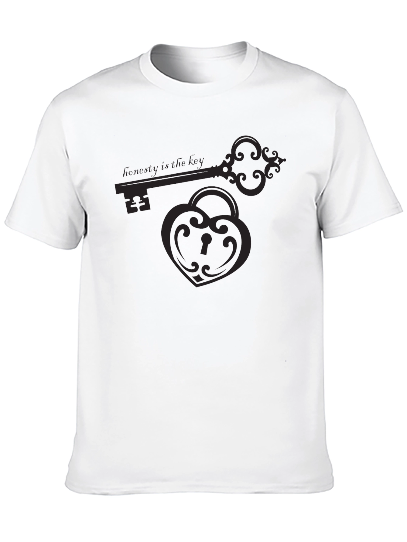 Black Honesty is the Key Graphic Tee - Black view 10