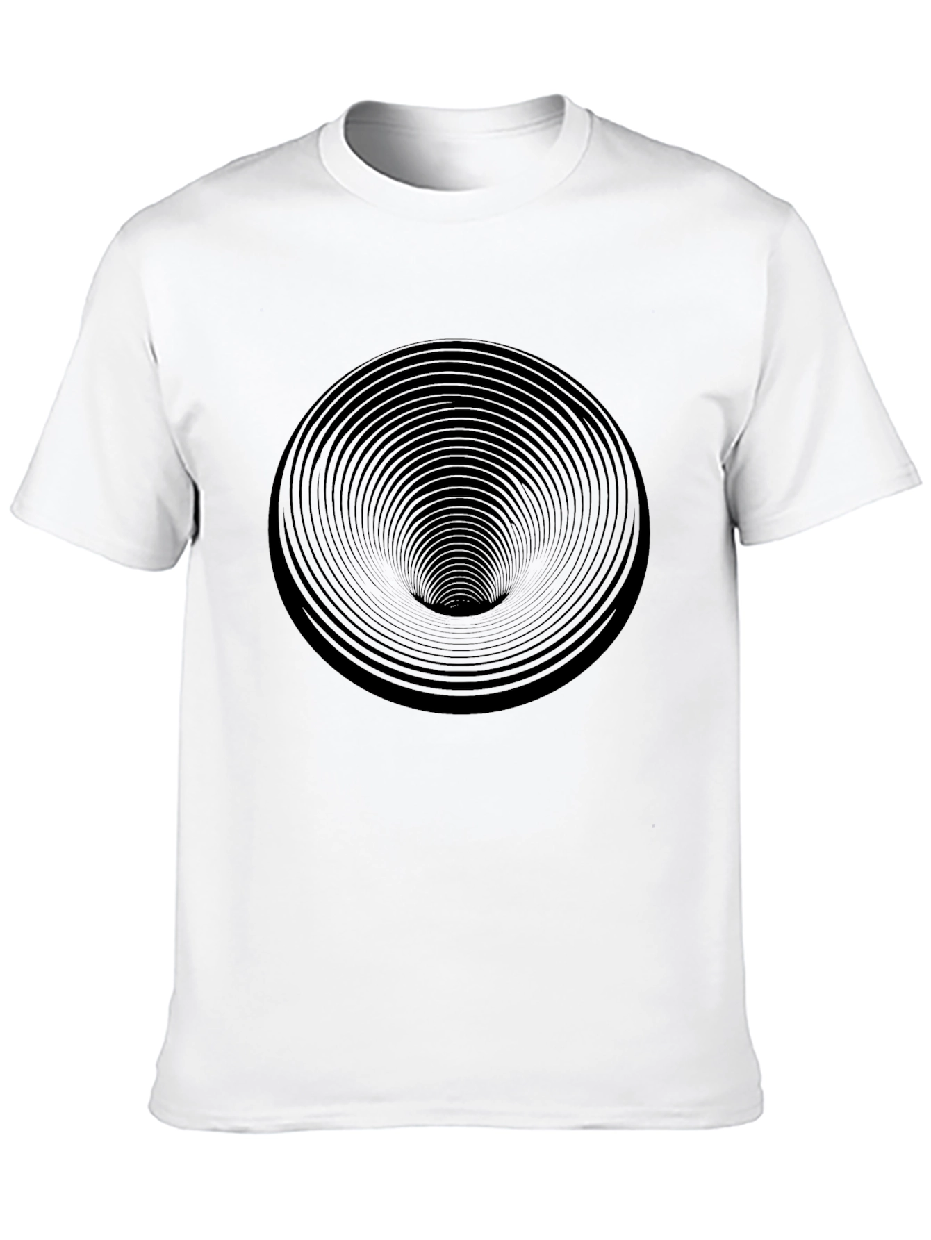 Black Hypnotic Black Hole Graphic Tee - Soft Cotton Comfort view 10