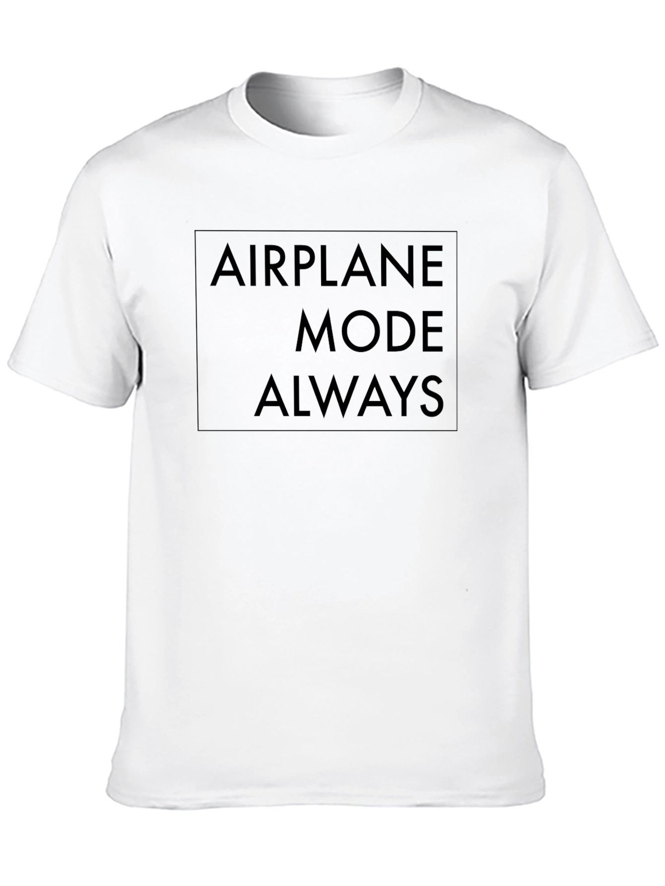 Black Airplane Mode Always Black T-Shirt view 10