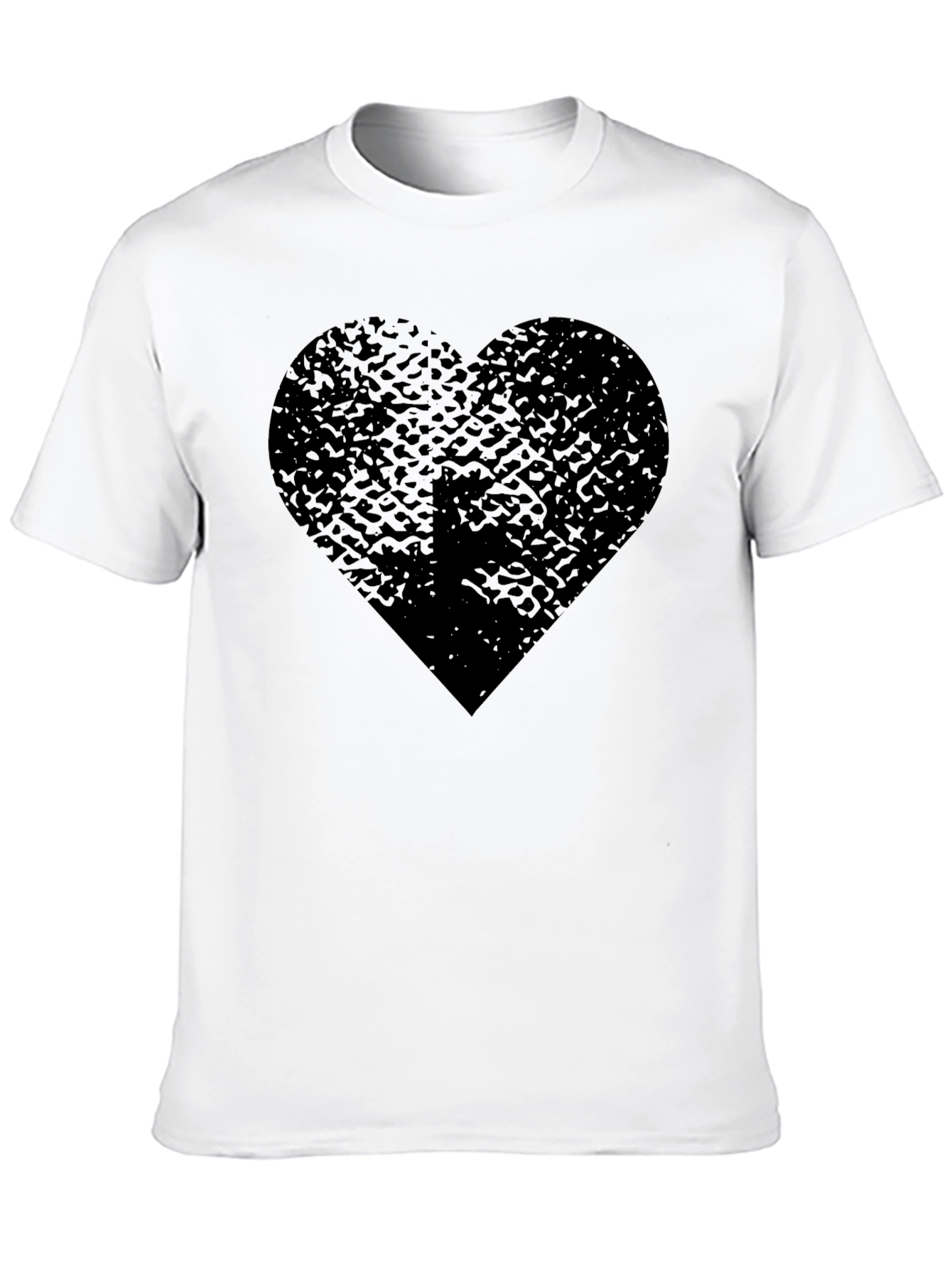 Black Black Heart Graphic Tee - Trendy Casual Wear view 10