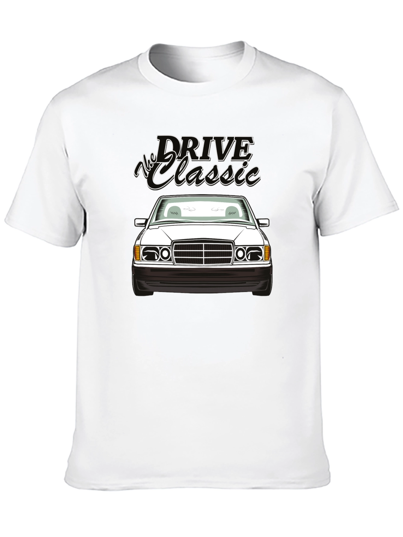 Black Drive the Classic Car T-Shirt - Black view 10