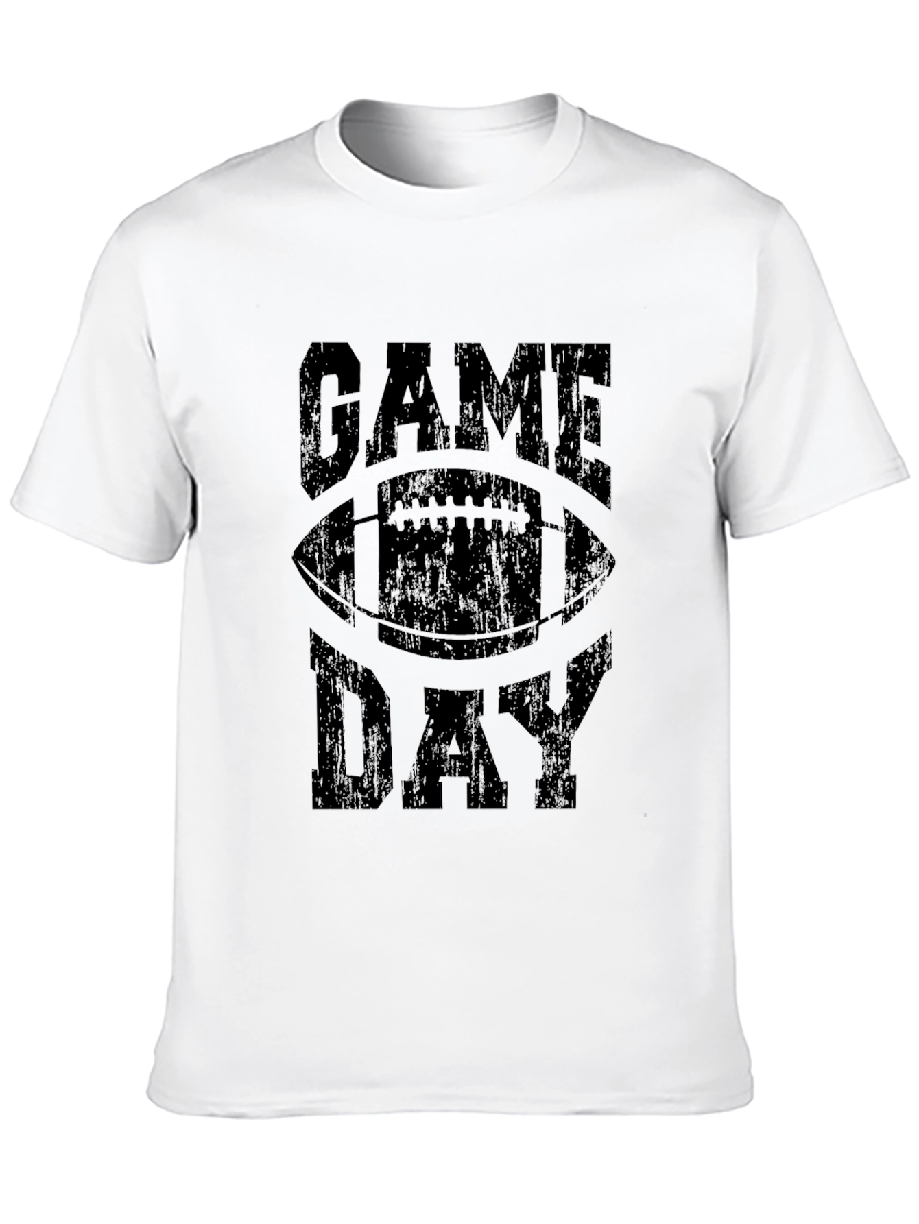 Black Game Day Football T-Shirt view 10