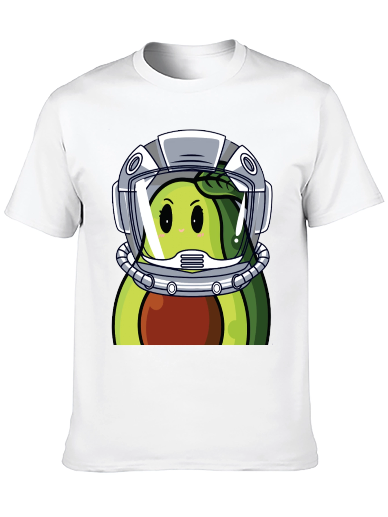 Black Avocado Astronaut Graphic Tee - Unique Black T-Shirt view 10