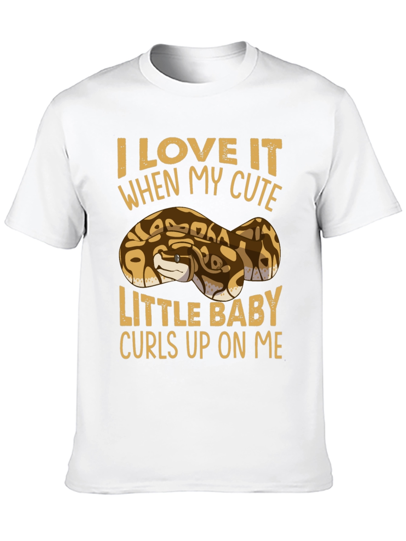 Black Cute Ball Python T-Shirt view 10